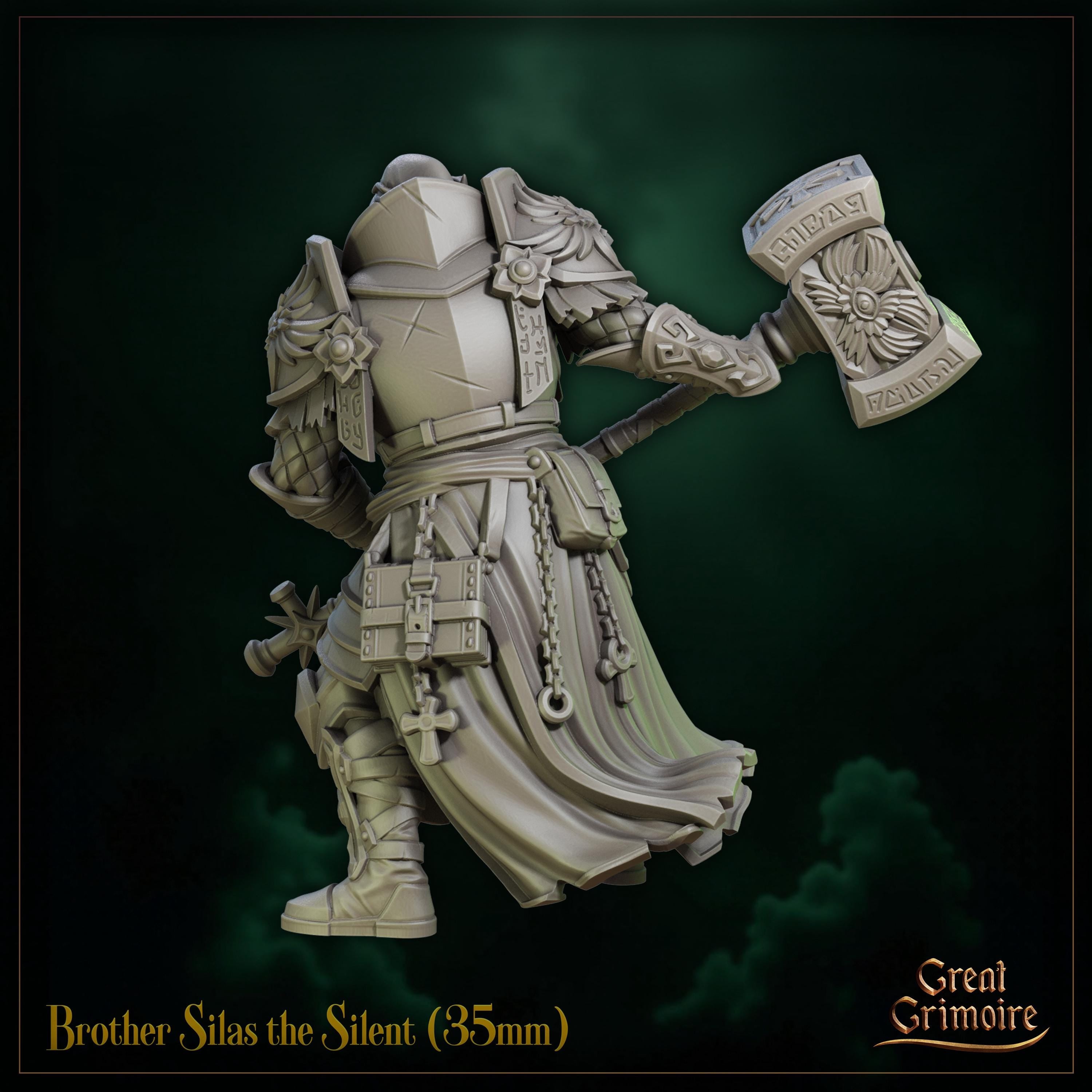 Brother Silas the Silent - in 12k - by Great Grimoire