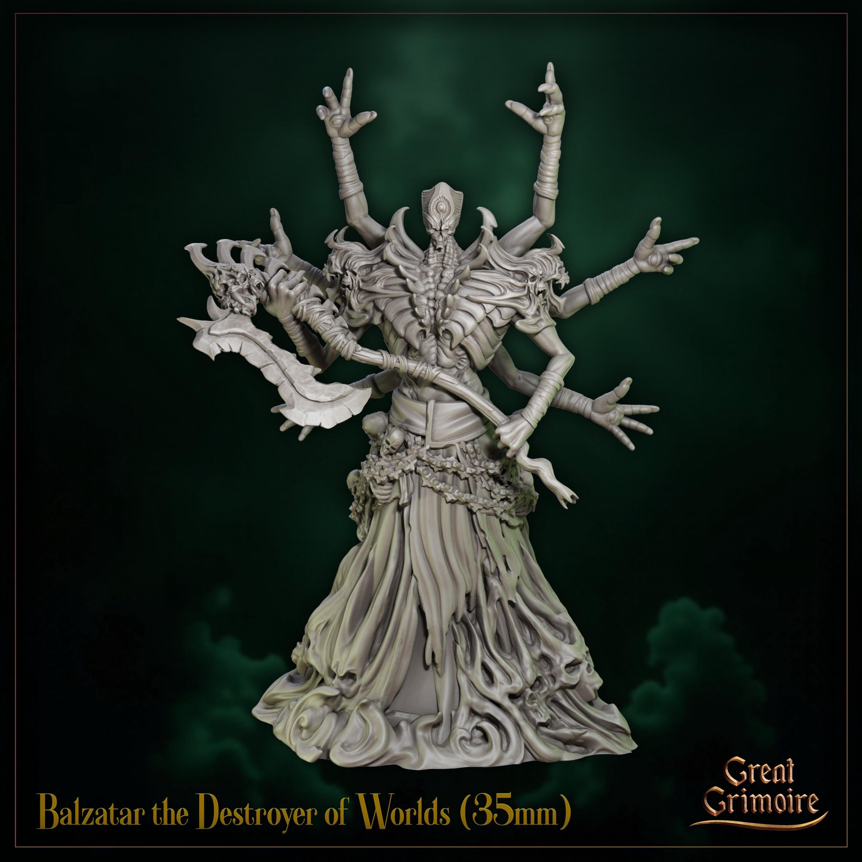 Balzatar the Destroyer of Worlds  - in 12k - by Great Grimoire
