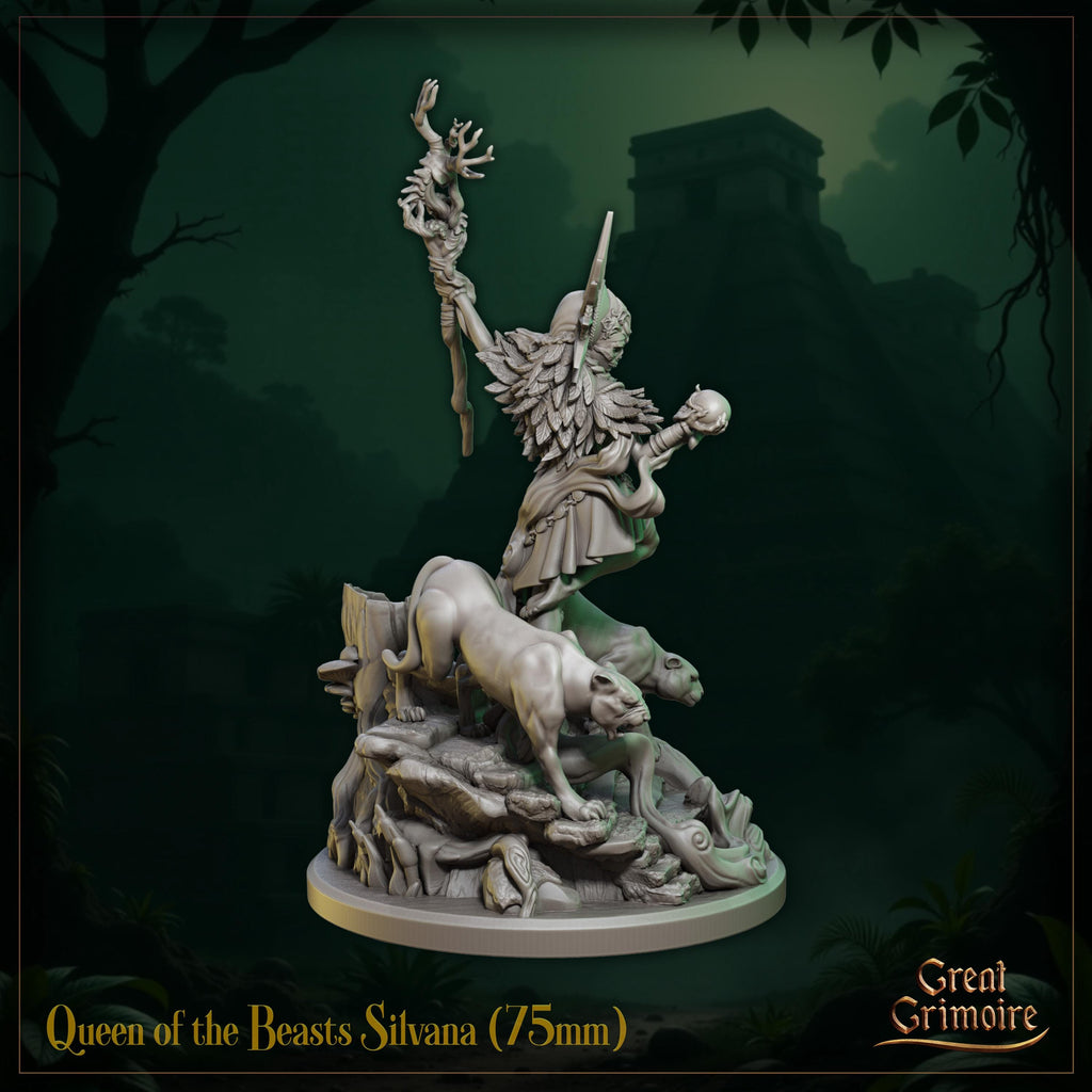 Queen of the Beasts Silvana - in 12k - by Great Grimoire