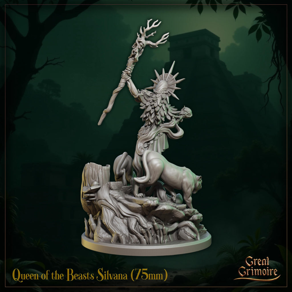 Queen of the Beasts Silvana - in 12k - by Great Grimoire
