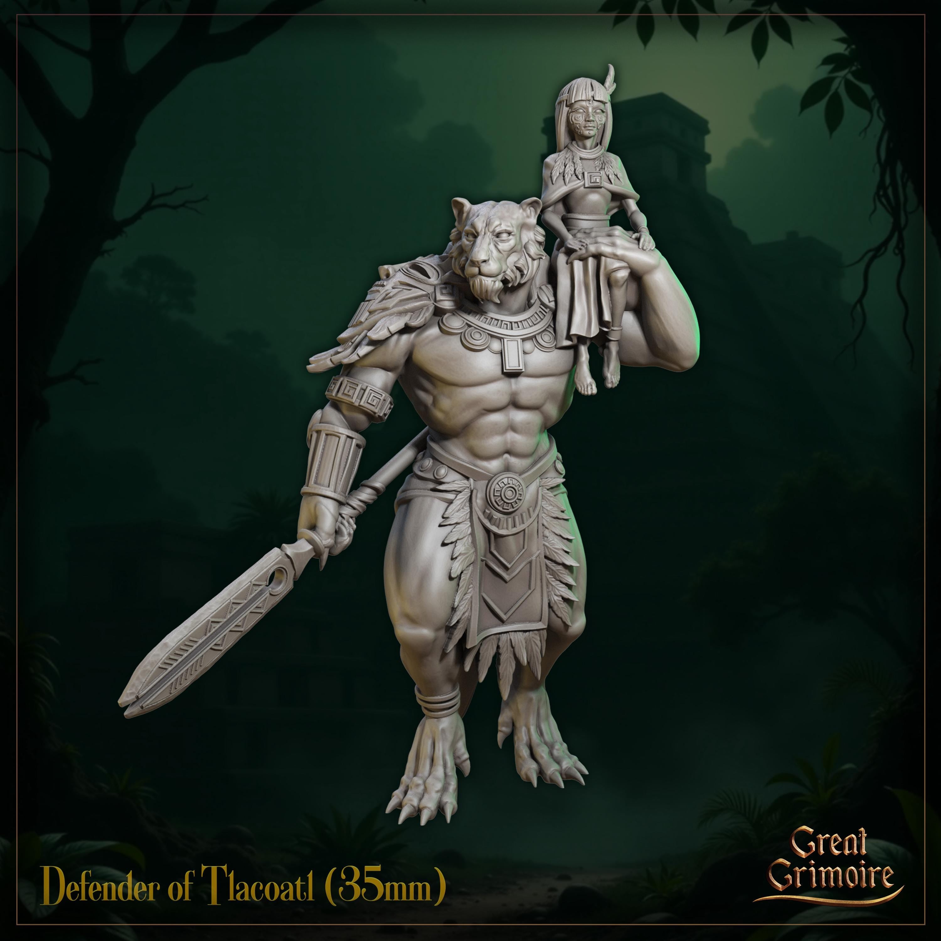Defender of Tlacoatl - in 12k - by Great Grimoire