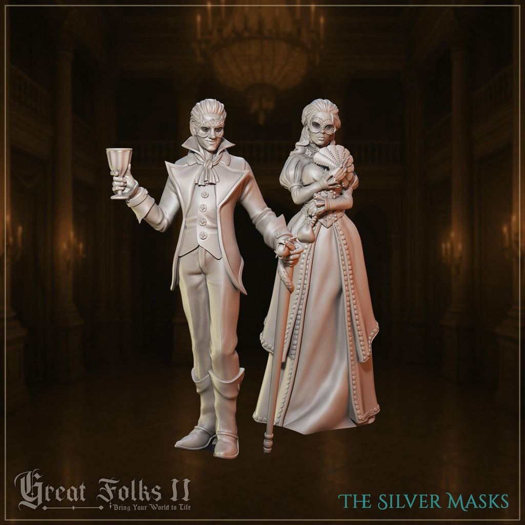 The Silver Masks  - in 12k - by Great Grimoire