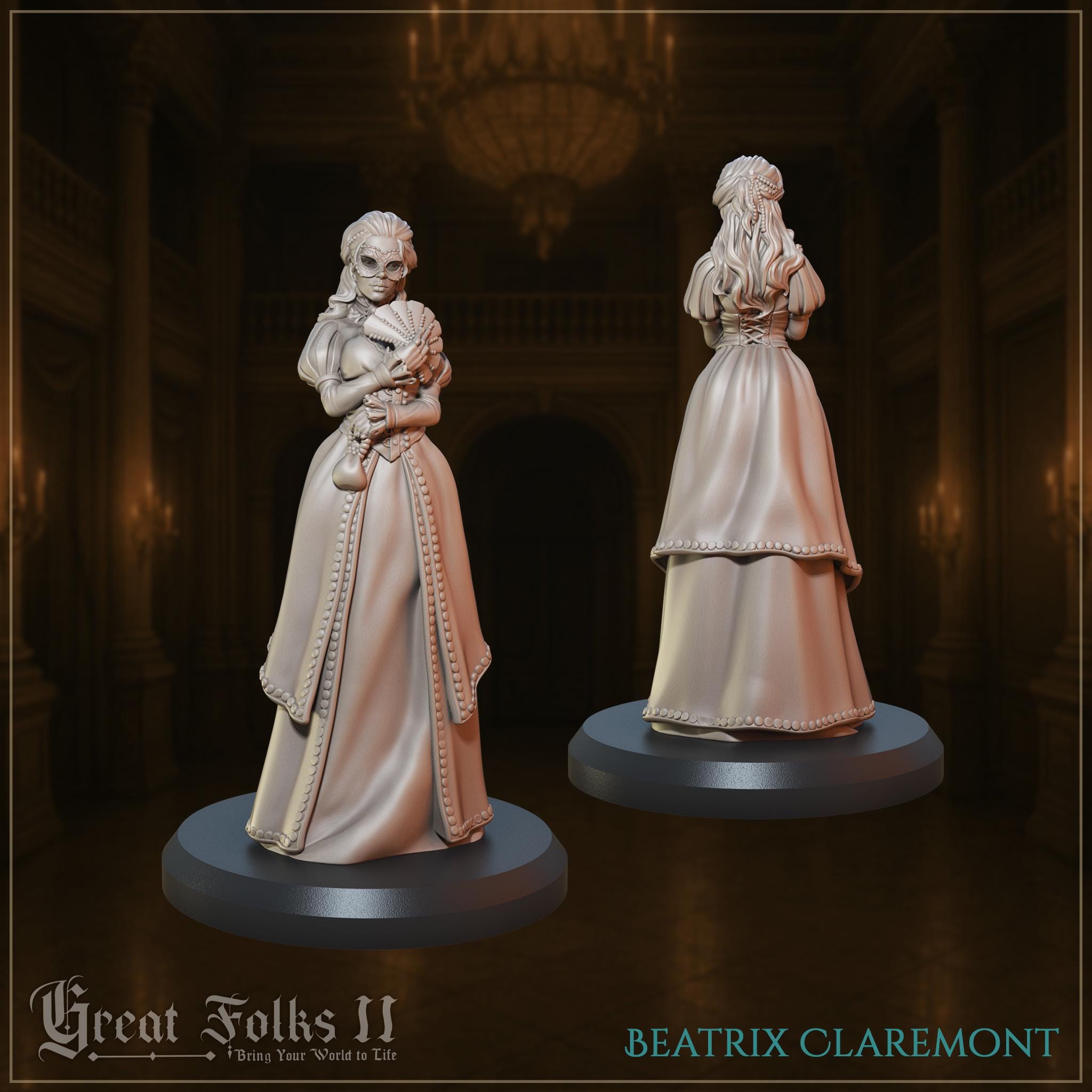 The Silver Masks  - in 12k - by Great Grimoire