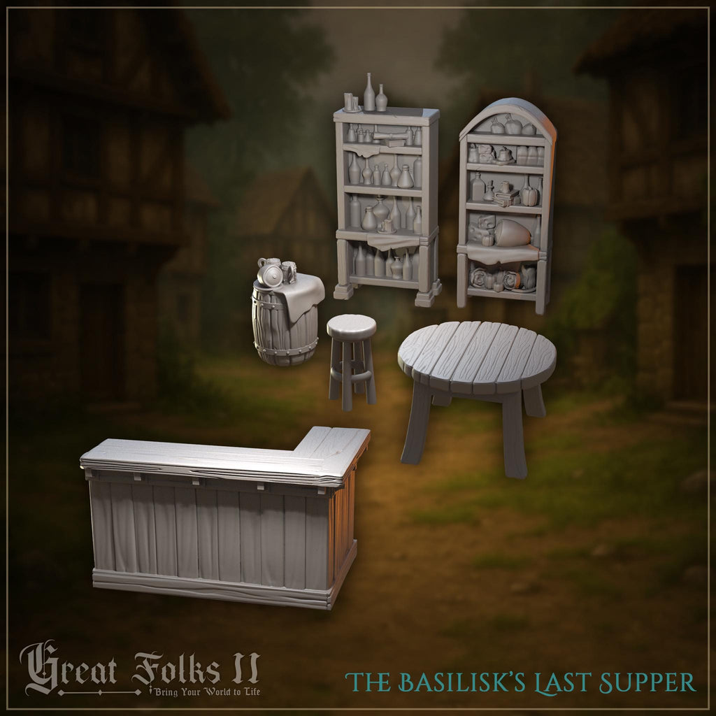 The Basilisk’s Last Supper - in 12k - by Great Grimoire
