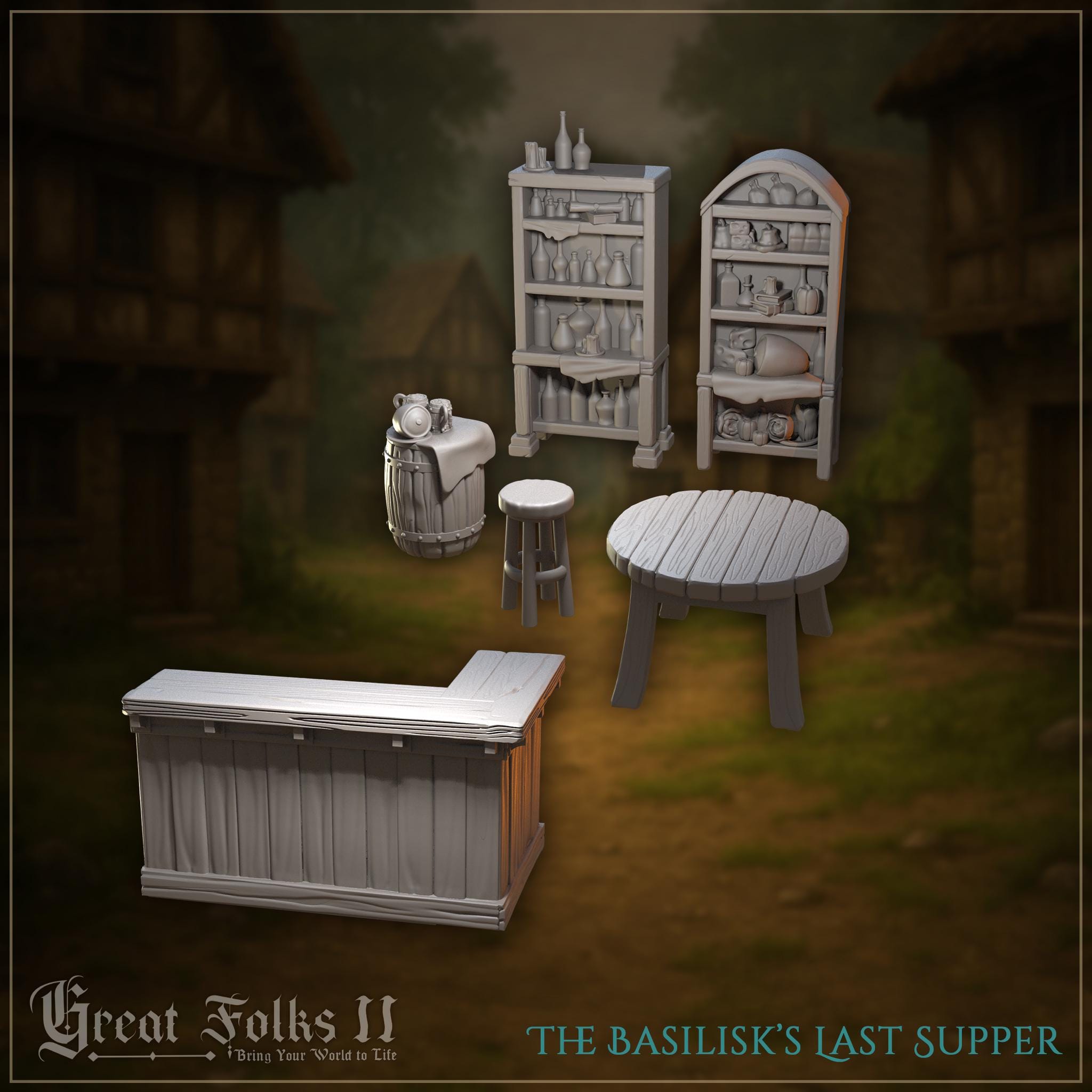 The Basilisk’s Last Supper - in 12k - by Great Grimoire