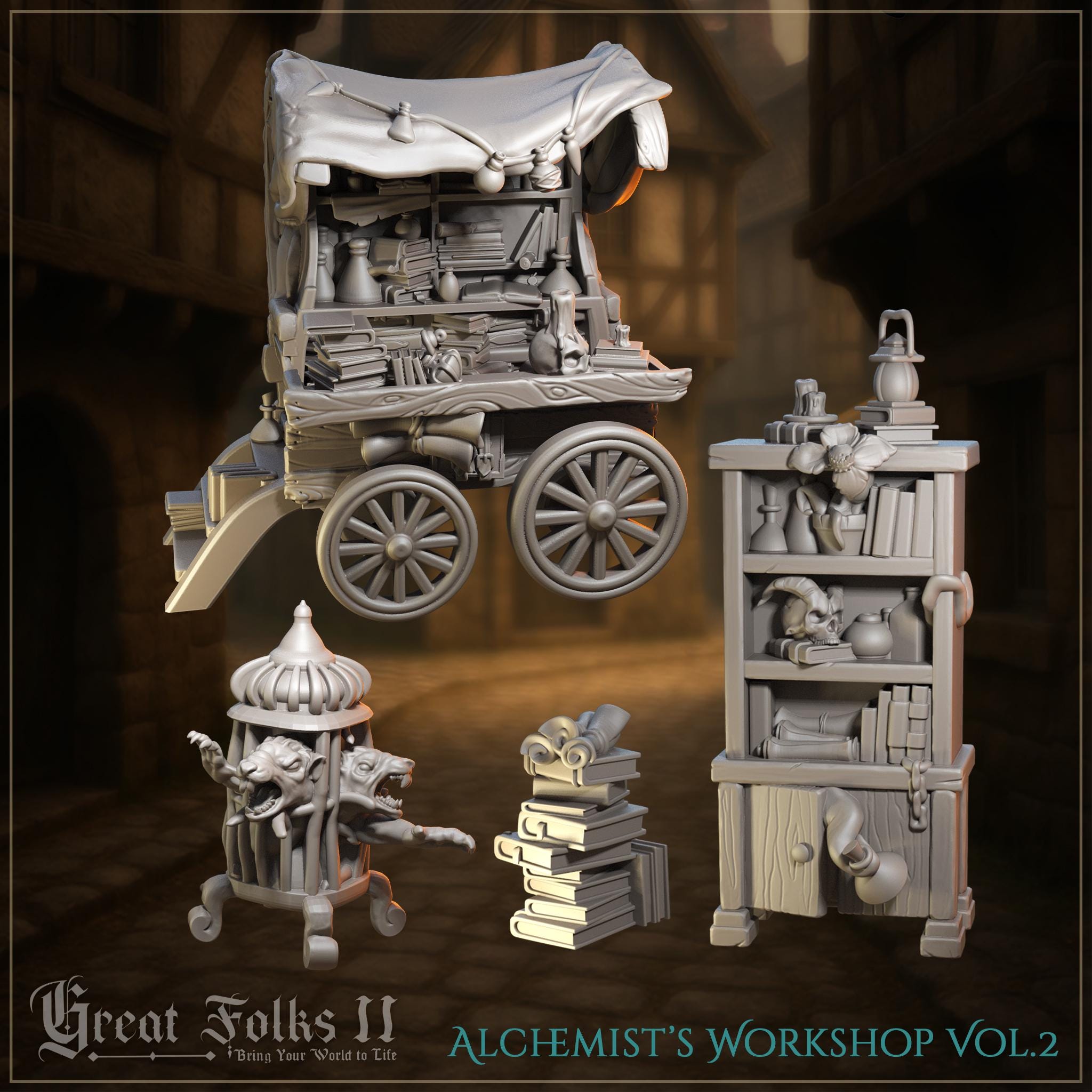 Alchemist’s Workshop  - in 12k - by Great Grimoire