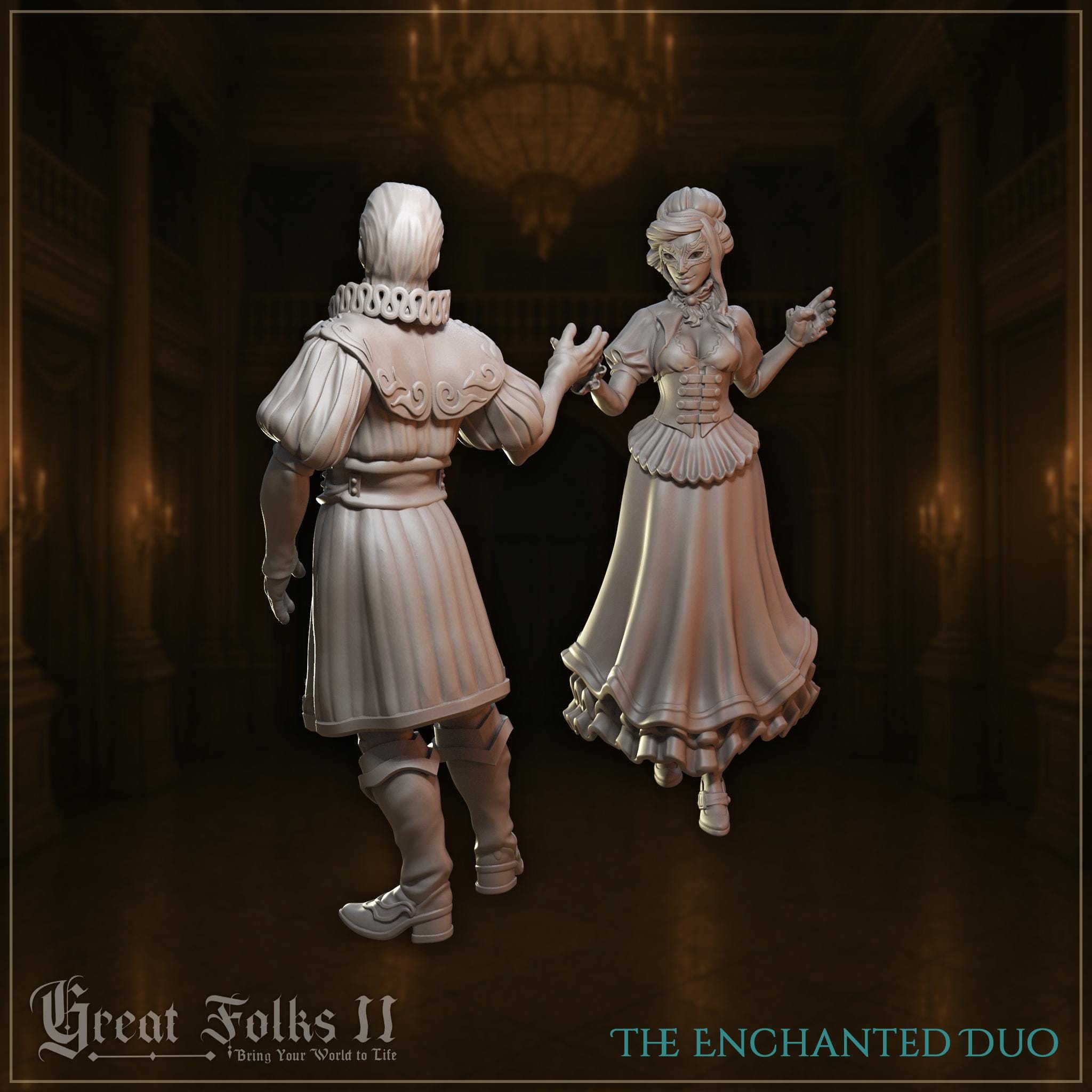 The Enchanted Duo  - in 12k - by Great Grimoire