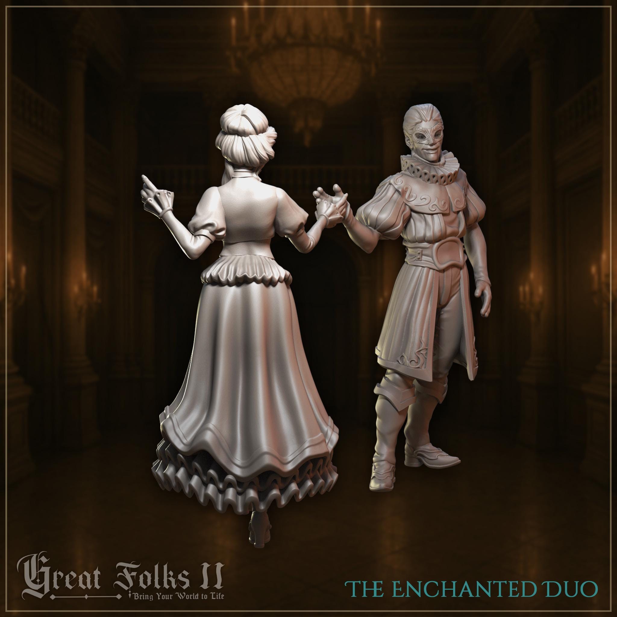 The Enchanted Duo  - in 12k - by Great Grimoire