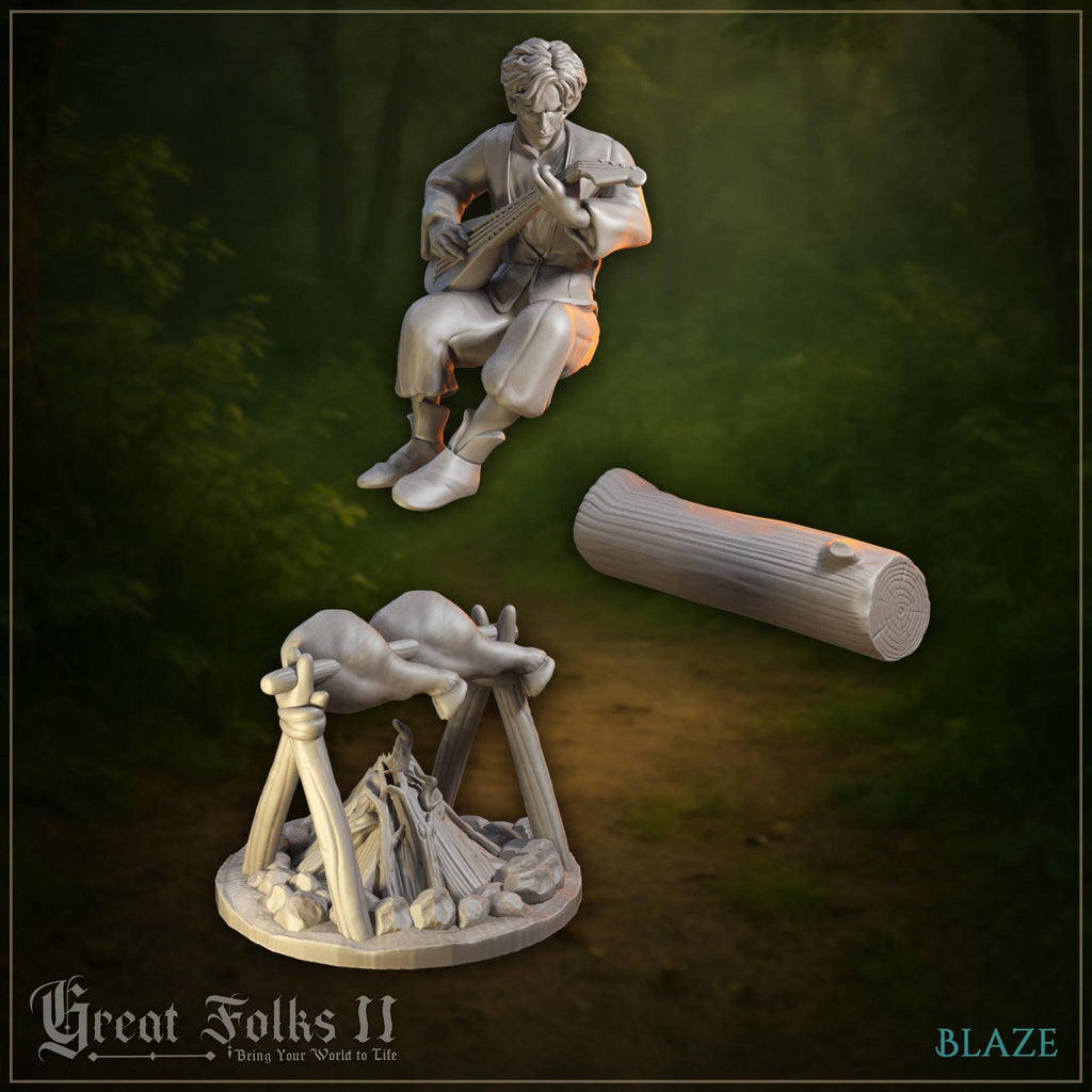 Campfire Gathering - in 12k - by Great Grimoire
