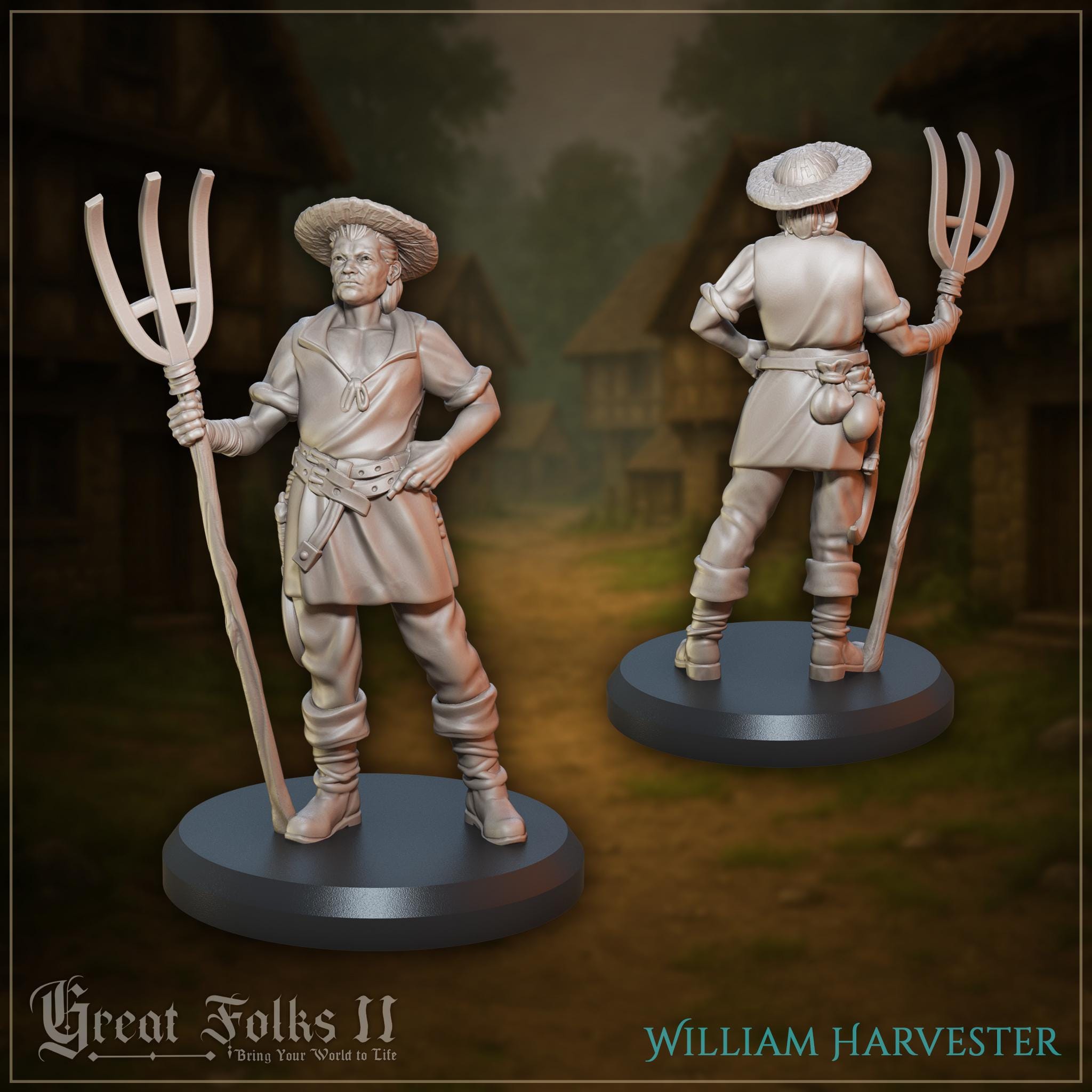 Village Chores - in 12k - by Great Grimoire