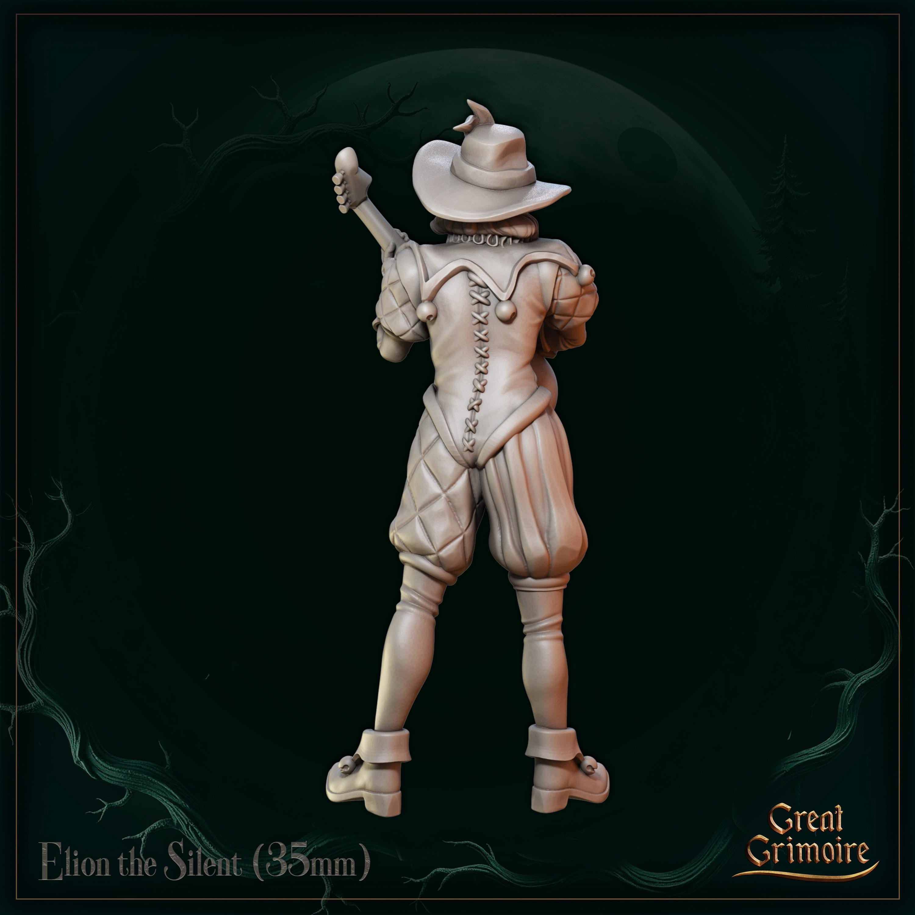 Elion the Silent  - in 12k - by Great Grimoire