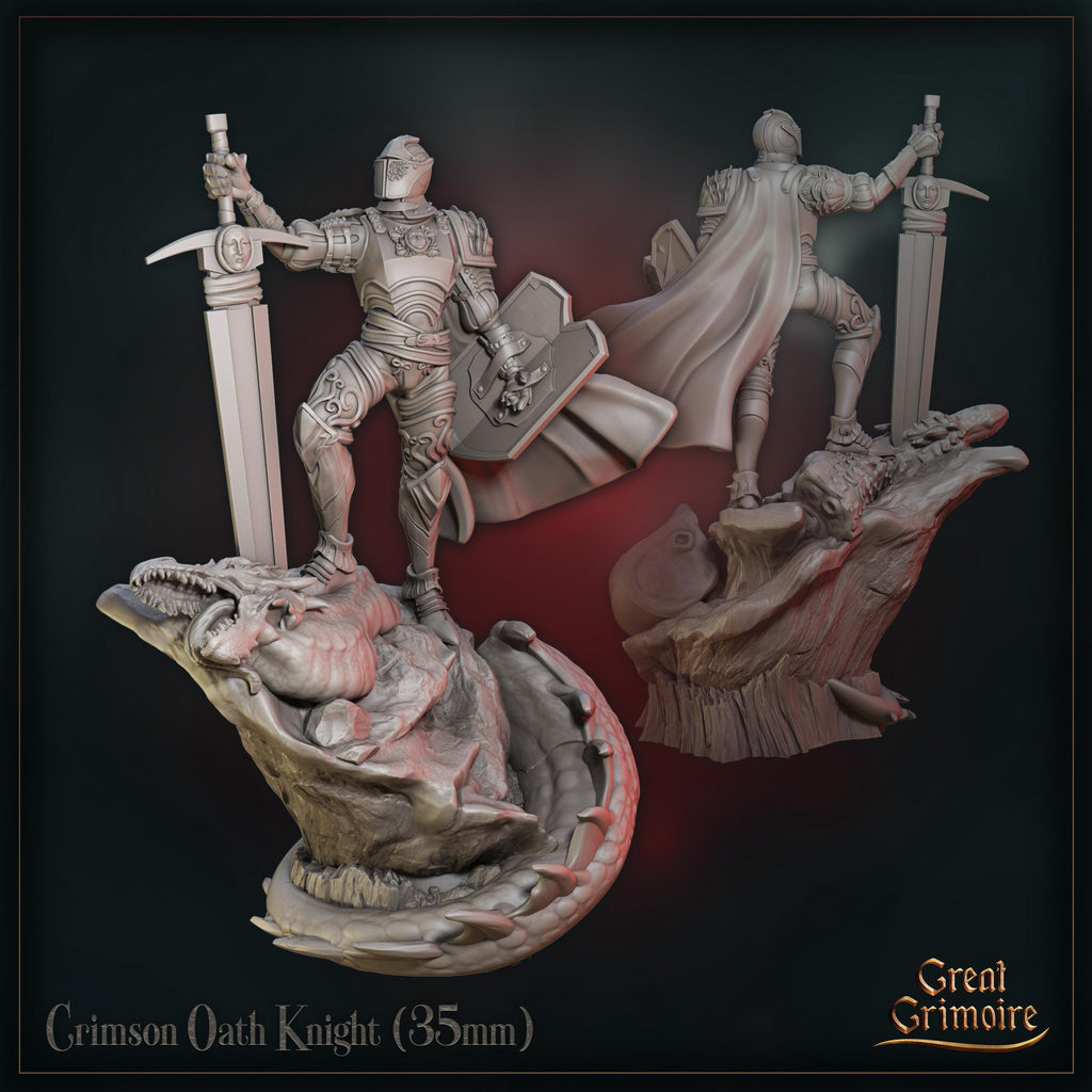 Crimson Oath Knight - in 12k - by Great Grimoire