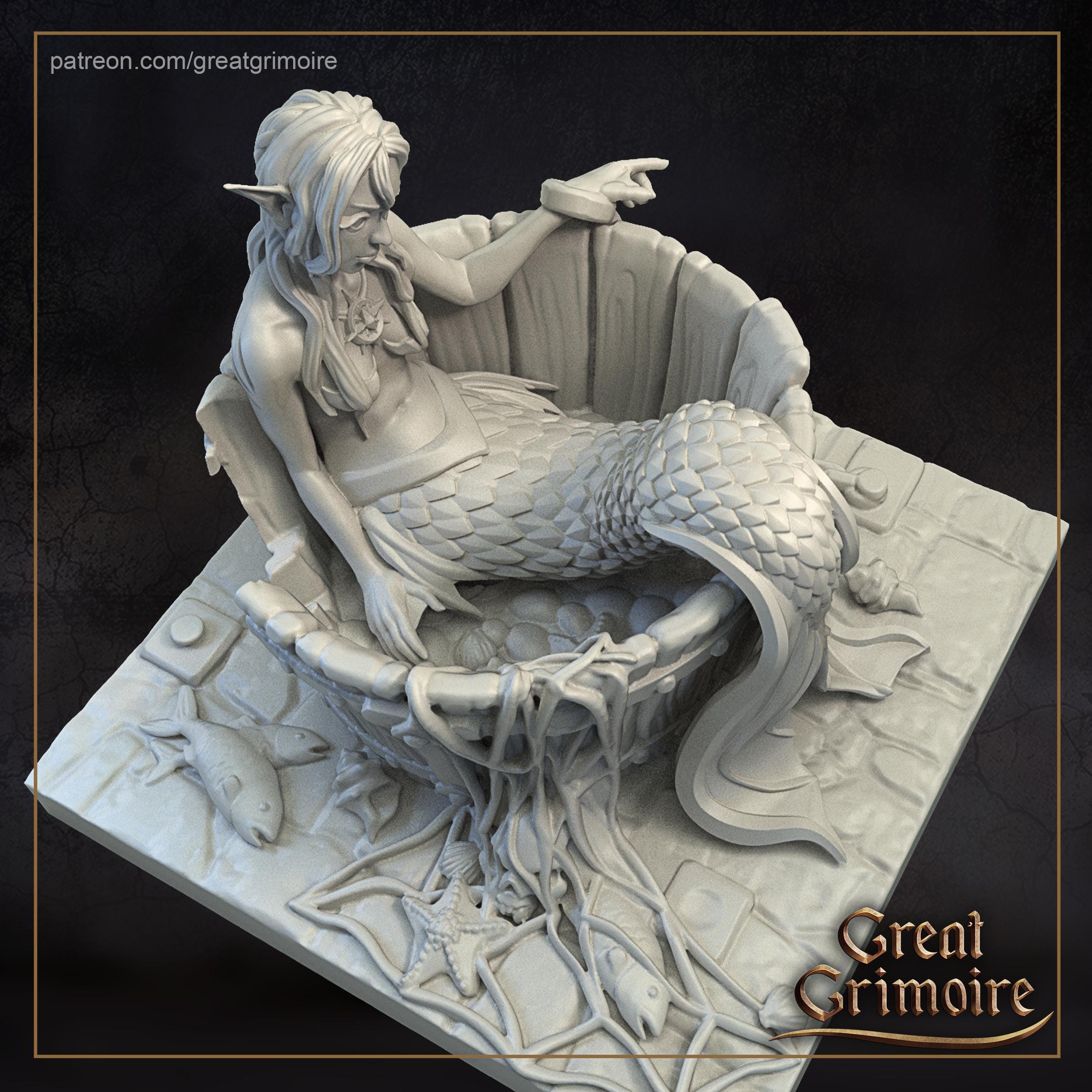 Mermaid - in 12k - by Great Grimoire