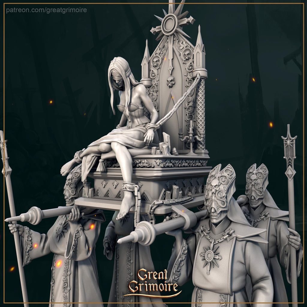 Sacred Procession Miniature – Grimoire 12K Resin Model