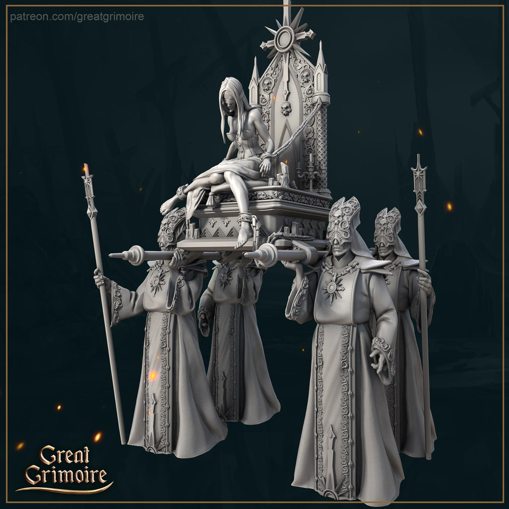 Sacred Procession Miniature – Grimoire 12K Resin Model
