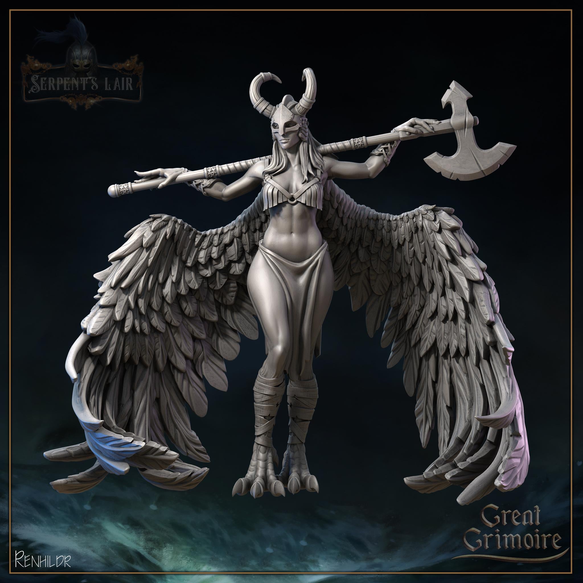 Grimoire Valkyries Miniatures, Choosers of the Slain, 12K Resin Prints