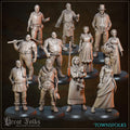 Townsfolk - 11 model bundle - in 12k - by Great Grimoire