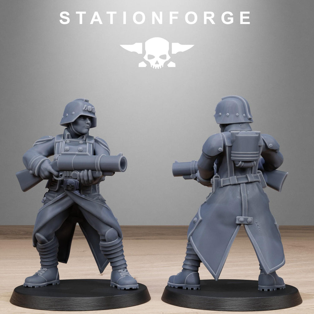 Grimguard Steel Sisters  10 models - in 12k -  by Station Forge