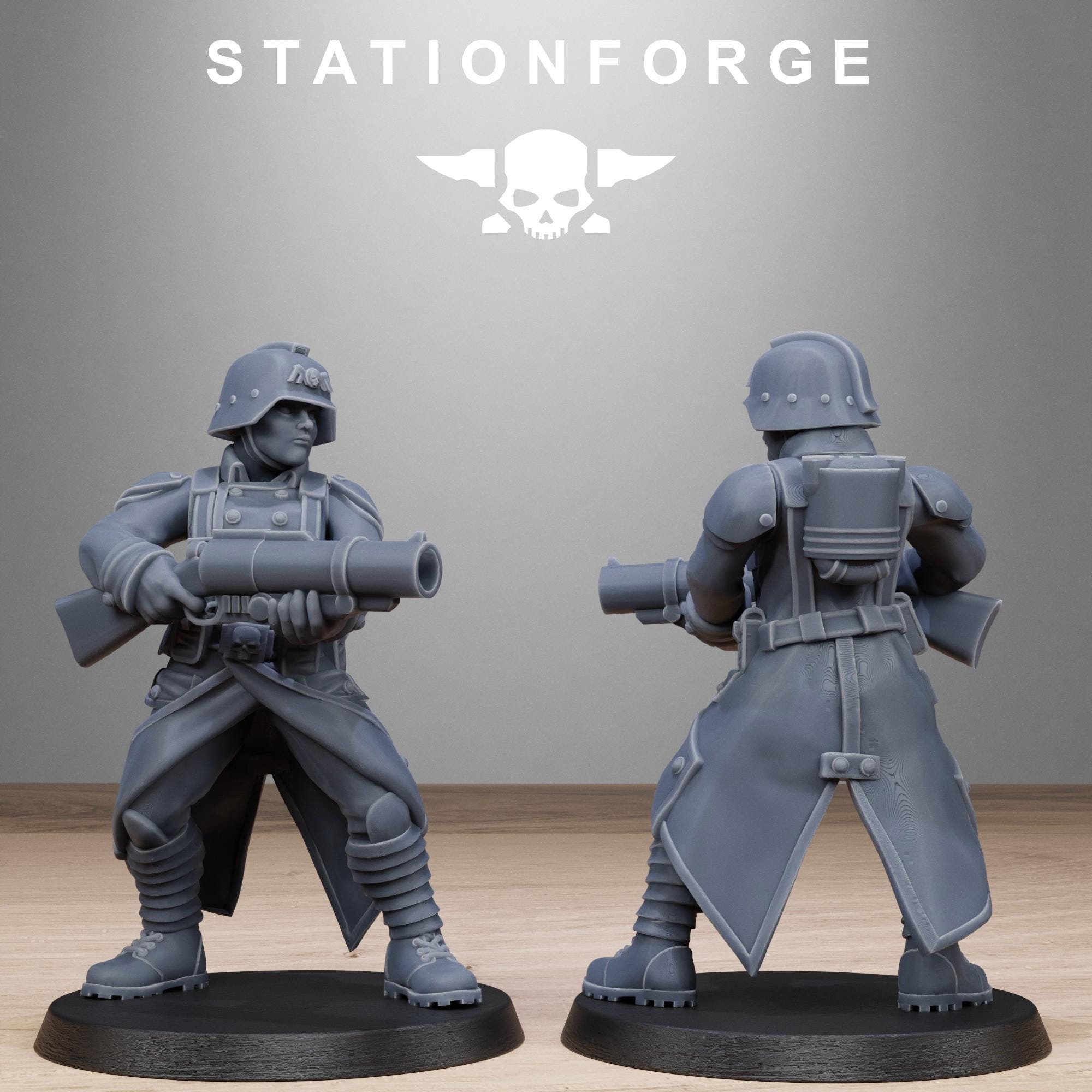 Grimguard Steel Sisters  10 models - in 12k -  by Station Forge
