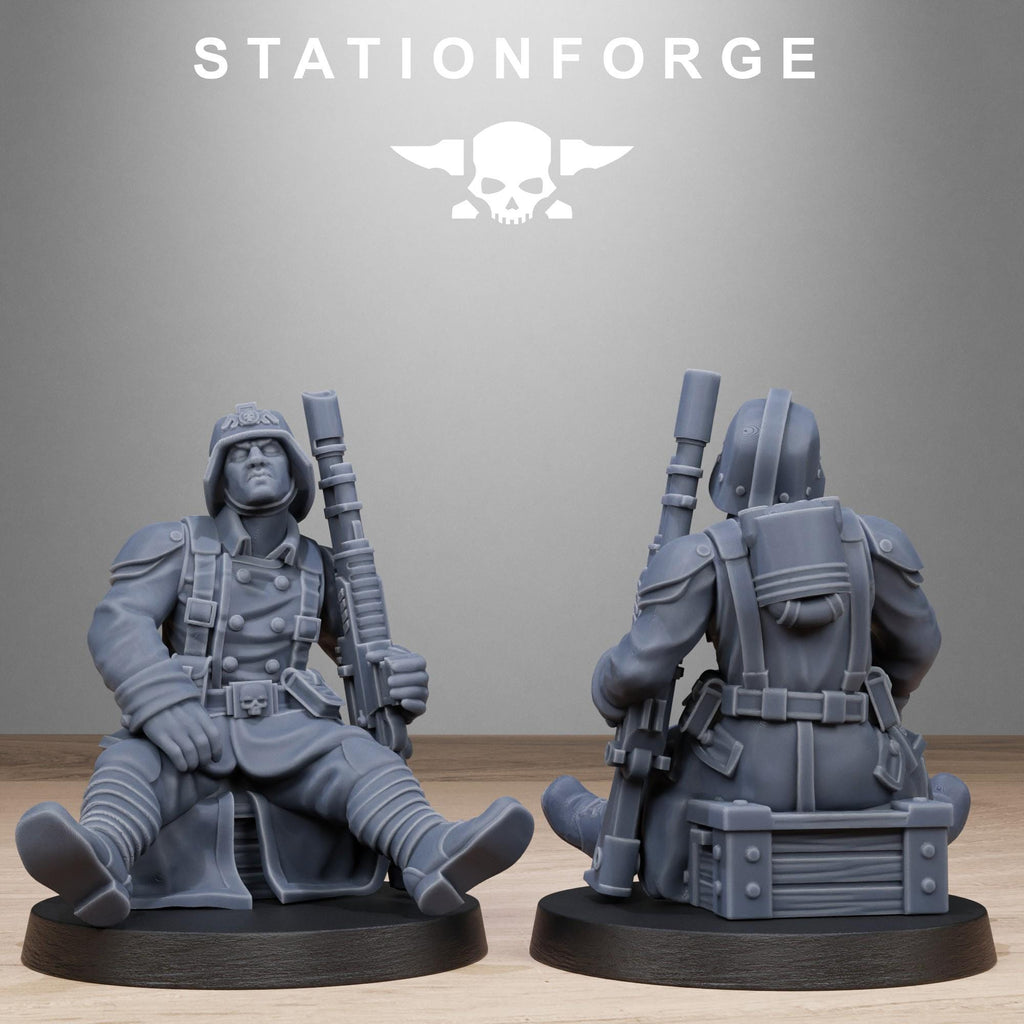 GrimGuard Battlefront 10 models - in 12k - Station Forge