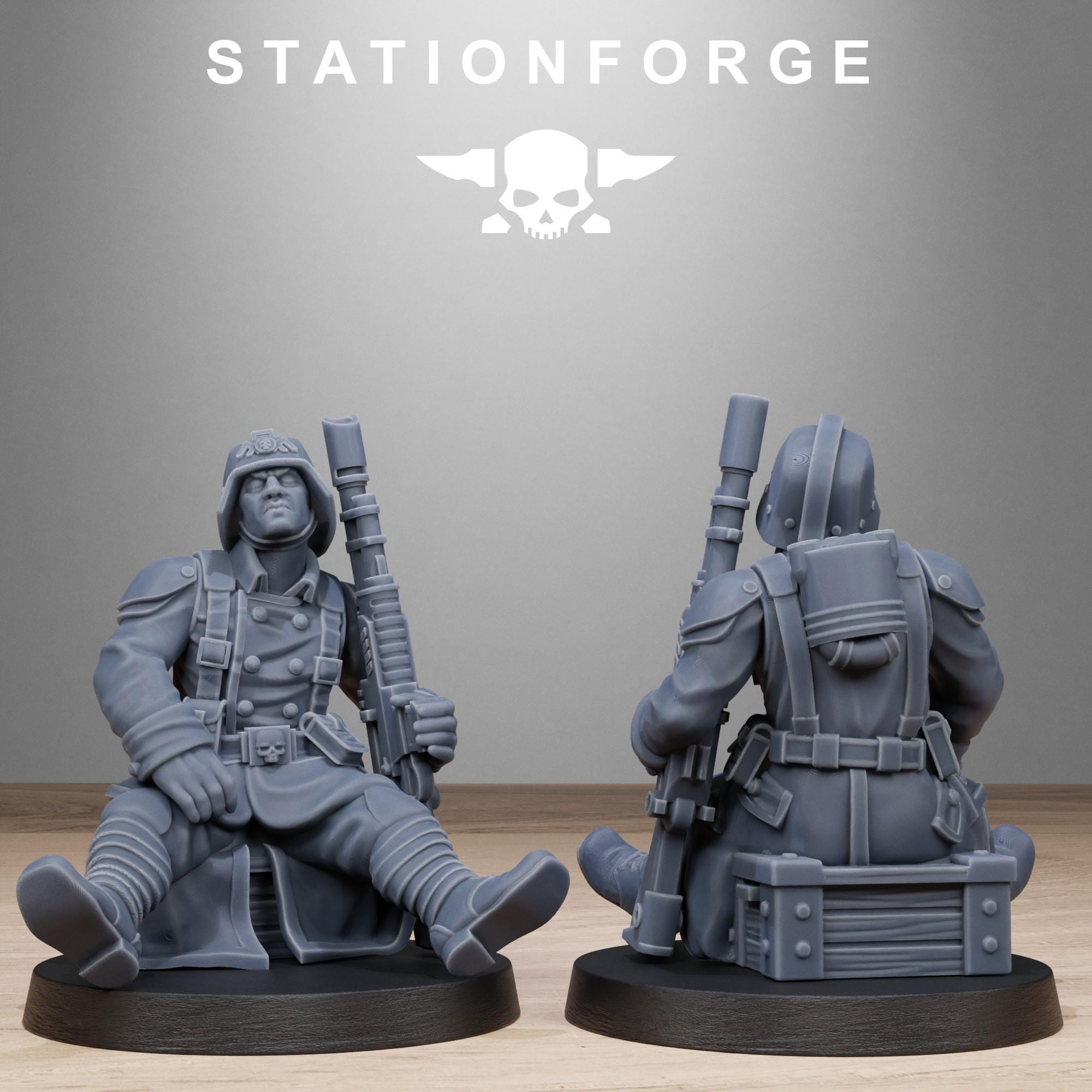 GrimGuard Battlefront 10 models - in 12k - Station Forge