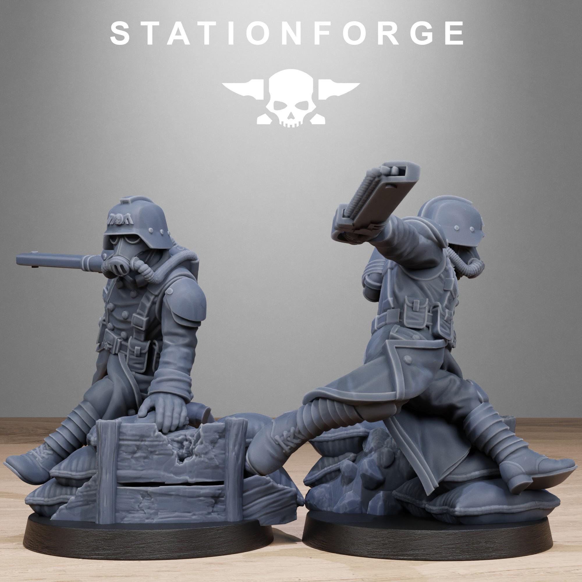 GrimGuard Shovel Trenches 10 models - in 12k - Station Forge