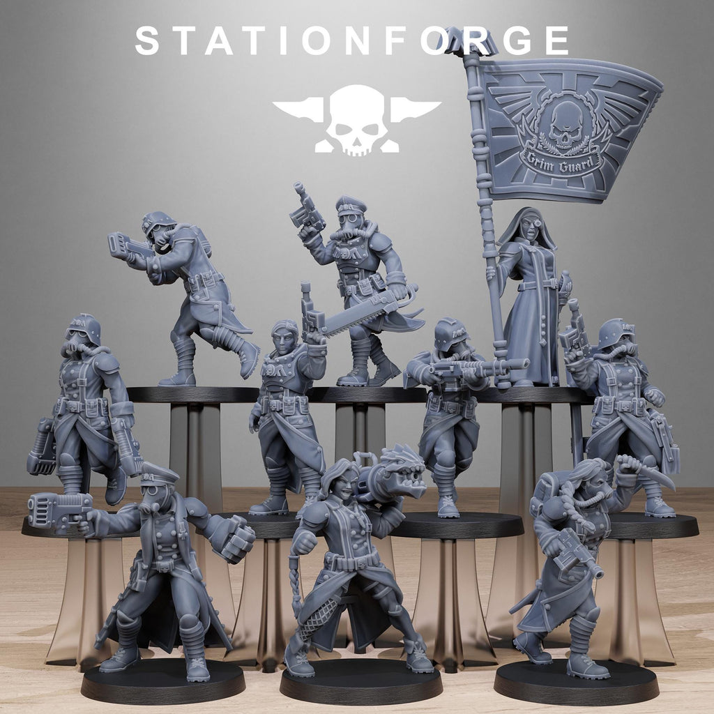 Grimguard Sisters 10 models - in 12k - Station Forge