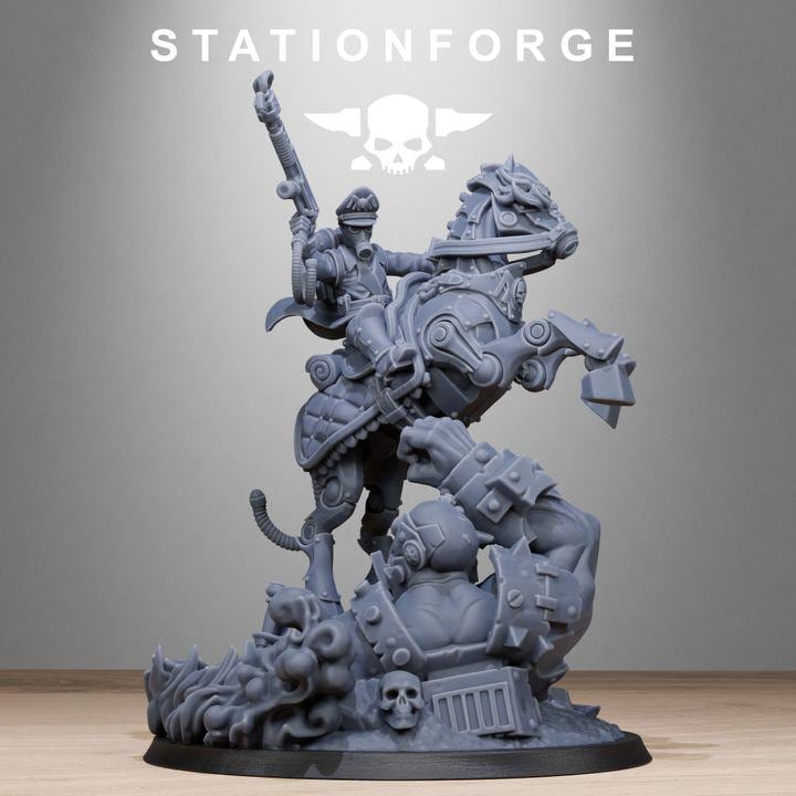 Grimguard Officer Horseman Modular - in 12k-  by Station Forge