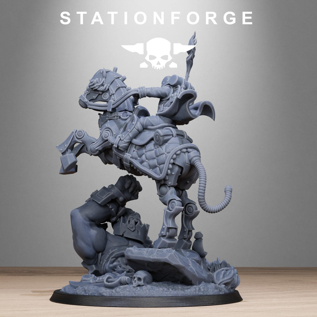 Grimguard Officer Horseman Modular - in 12k-  by Station Forge