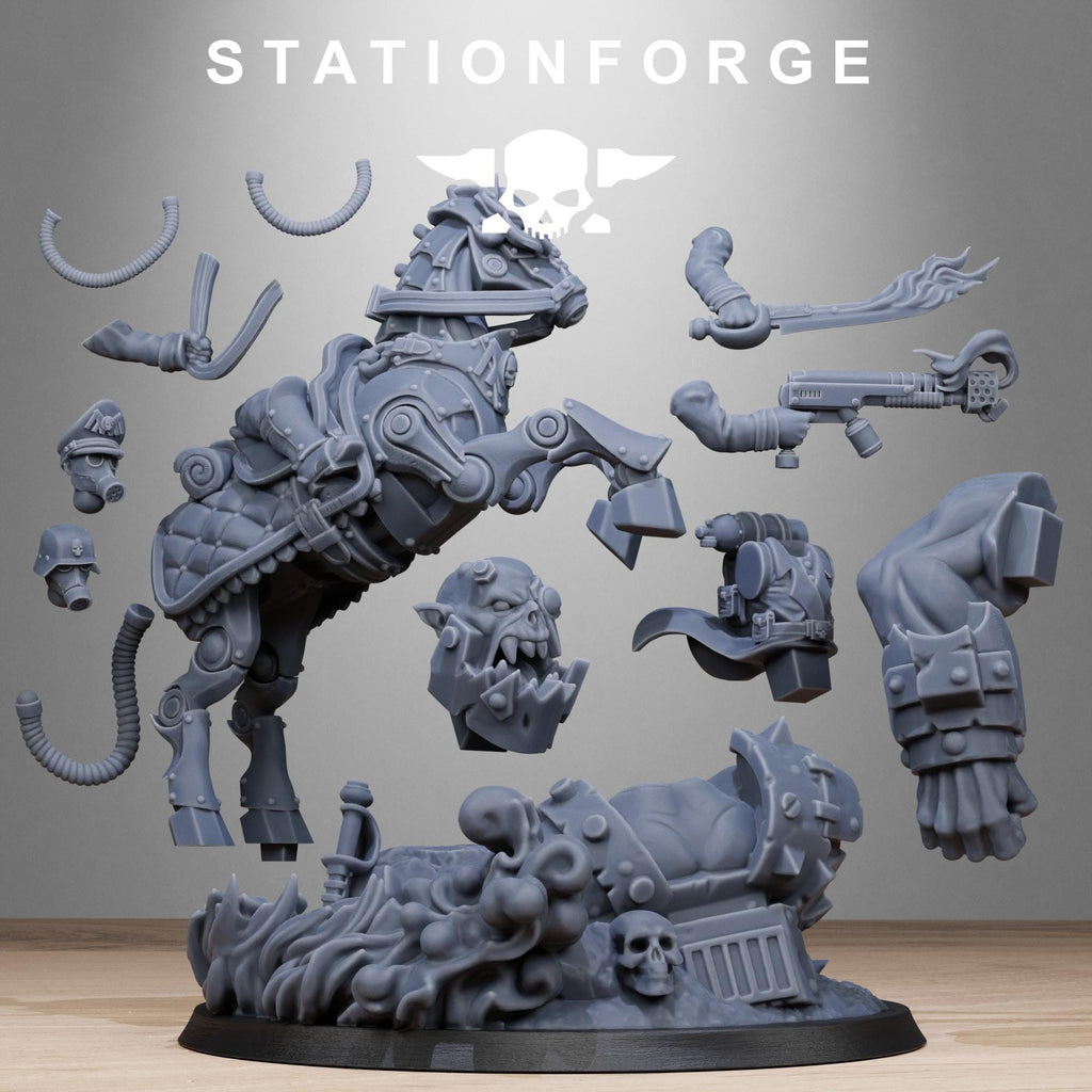 Grimguard Officer Horseman Modular - in 12k-  by Station Forge