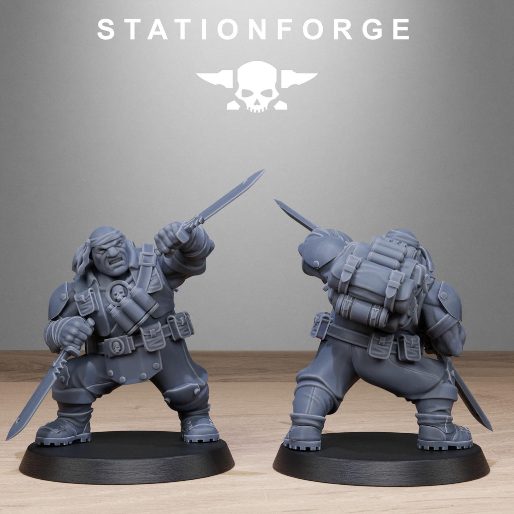 Grimguard Jungle Fighter Mutants  10 Models - in 12k - Station Forge