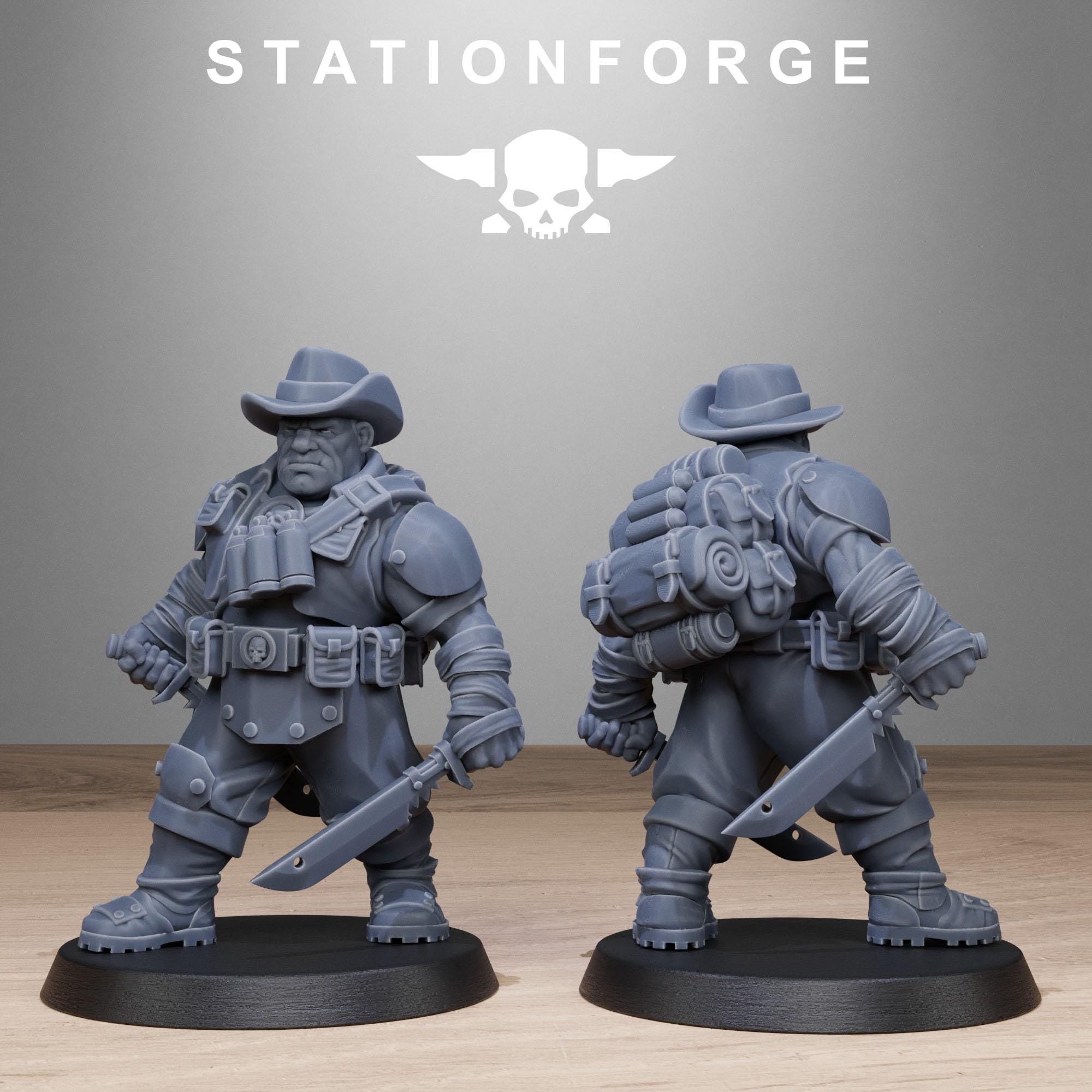 Grimguard Jungle Fighter Mutants  10 Models - in 12k - Station Forge