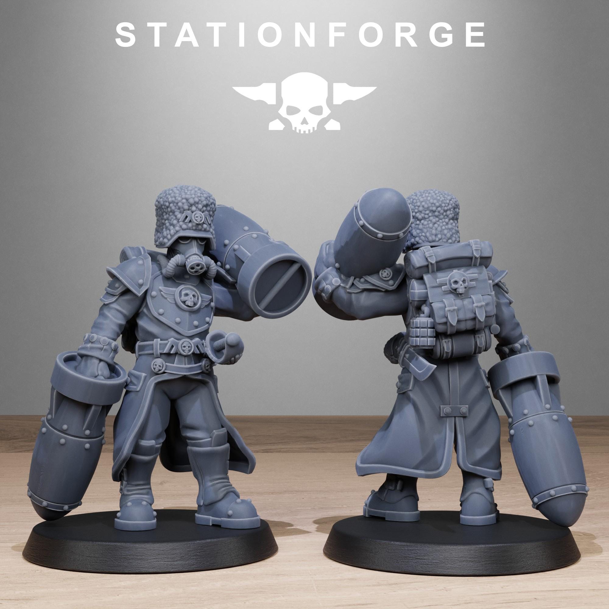 Grimguard Royals 10 models  - in 12k - by Station Forge