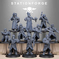 Grimguard Vigils 10 Models  - in 12k - by Station Forge