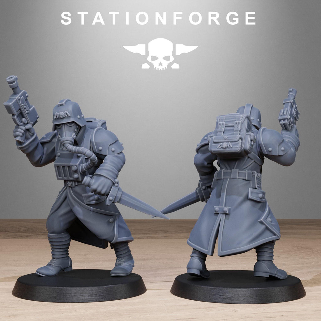 Grimguard Vigils 10 Models  - in 12k - by Station Forge
