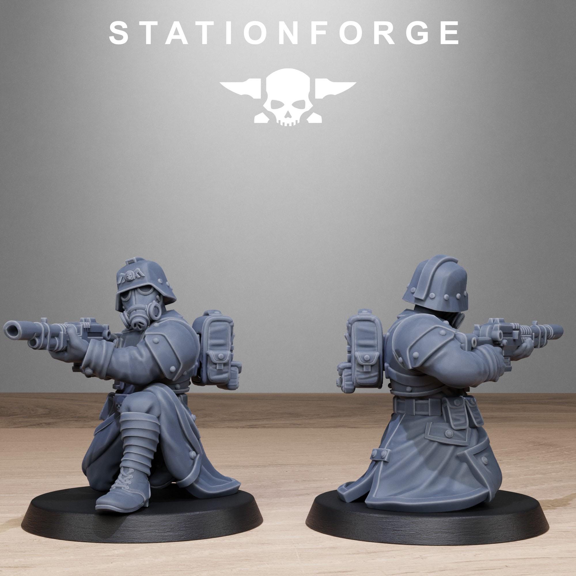 Grimguard Vigils 10 Models  - in 12k - by Station Forge