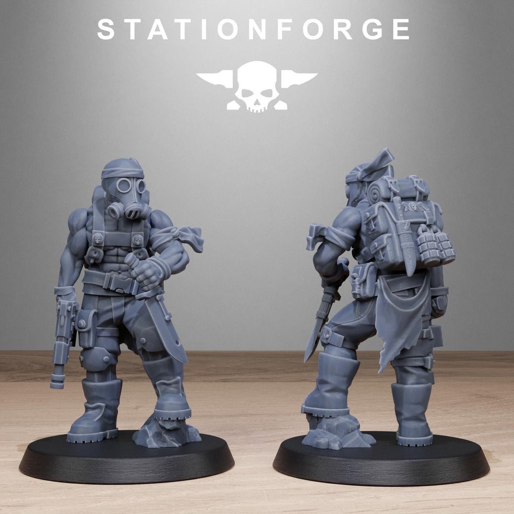 Grimguard Jungle Fighters 2.0  10 Models - in 12k - by Station Forge