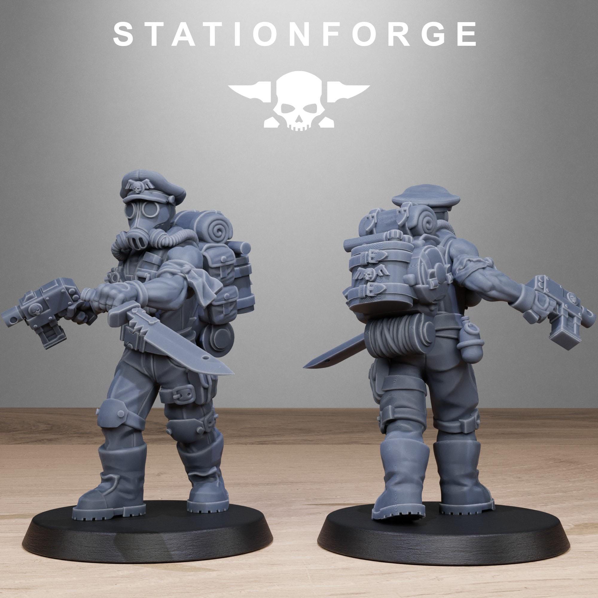 Grimguard Jungle Fighters 2.0  10 Models - in 12k - by Station Forge