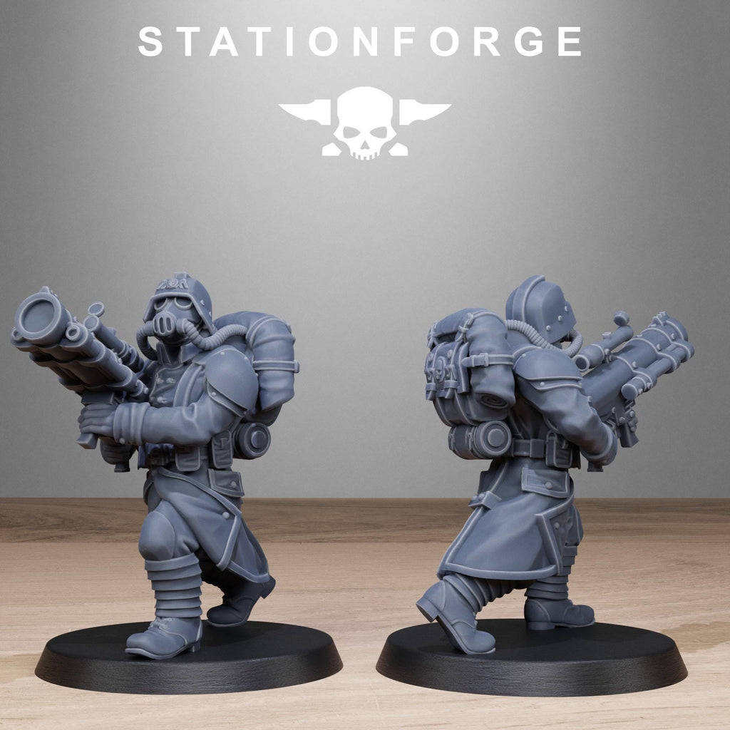 Grimguard Rocketeers 10 models - in 12k by Station Forge