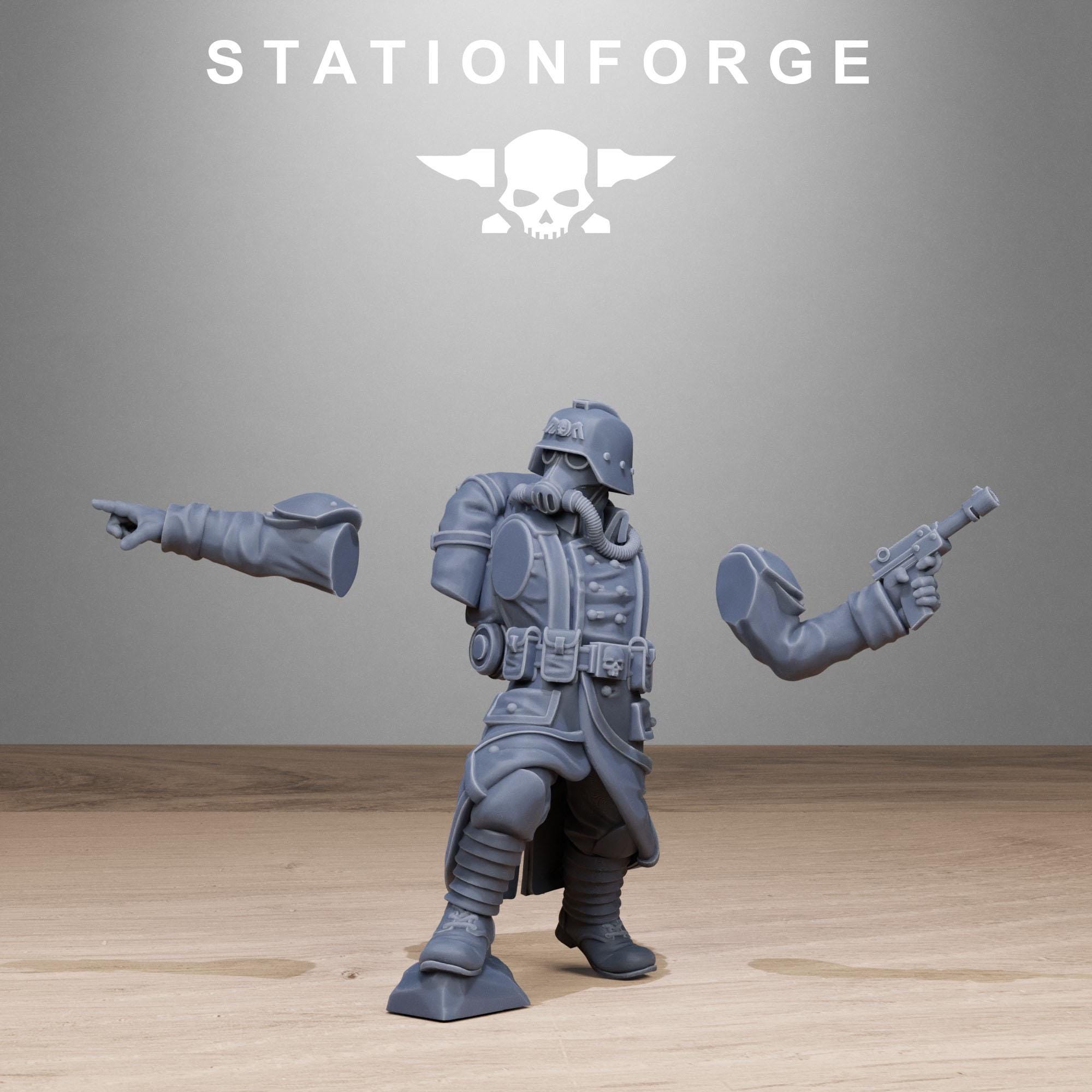 Grimguard Rocketeers 10 models - in 12k by Station Forge