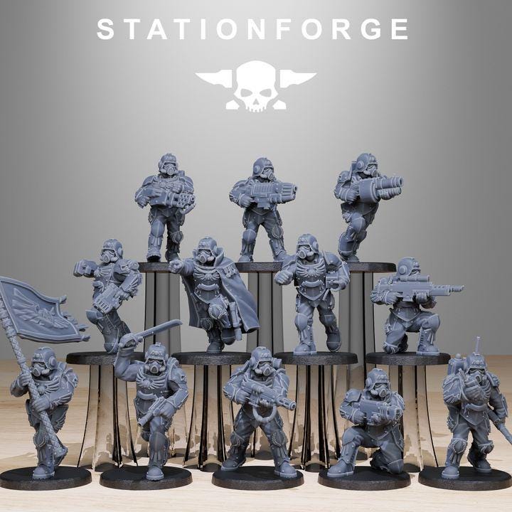 GrimGuard Elites 12 Models - in 12k - by Station Forge