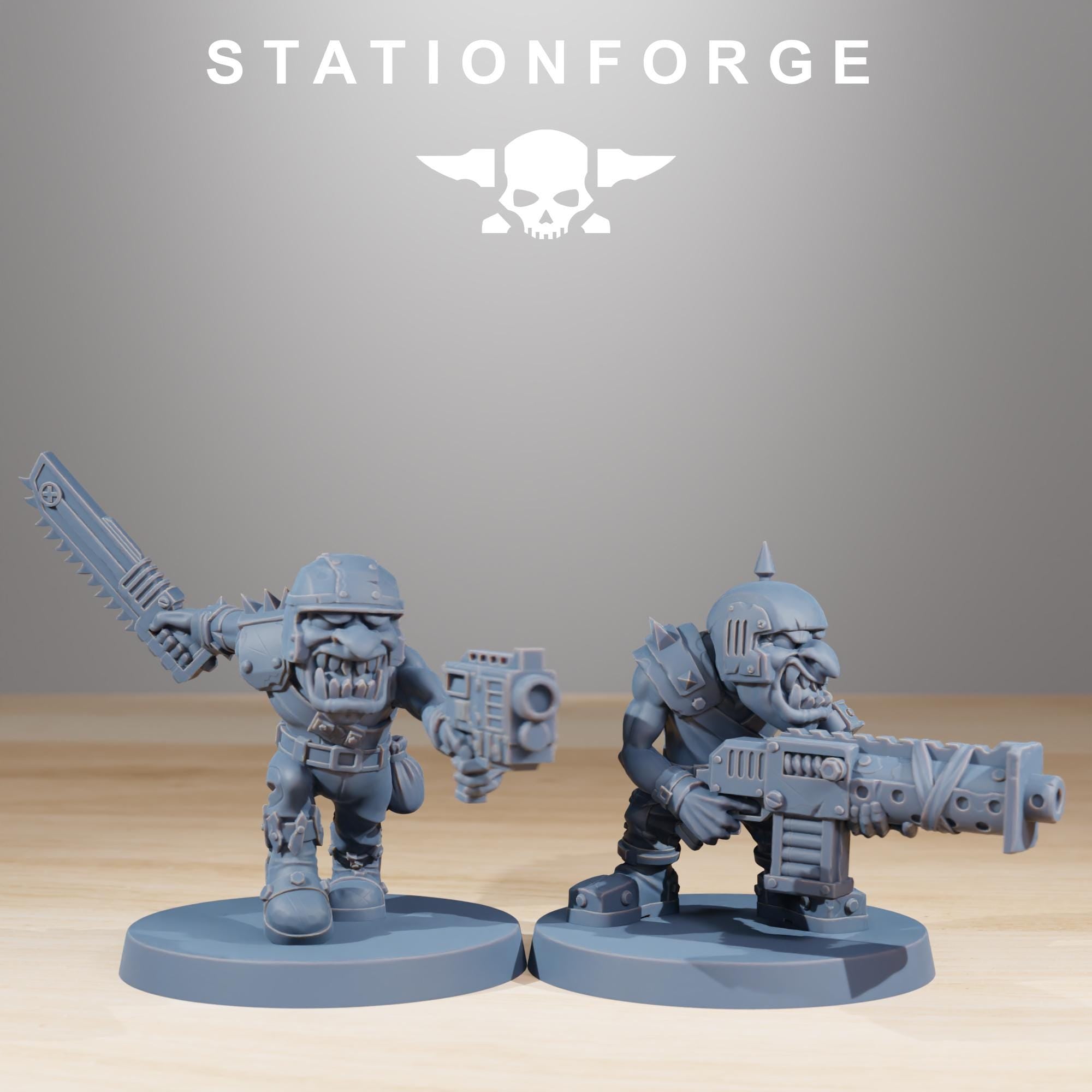 Gobs Infantry 11 models - in 12k-  by Station Forge