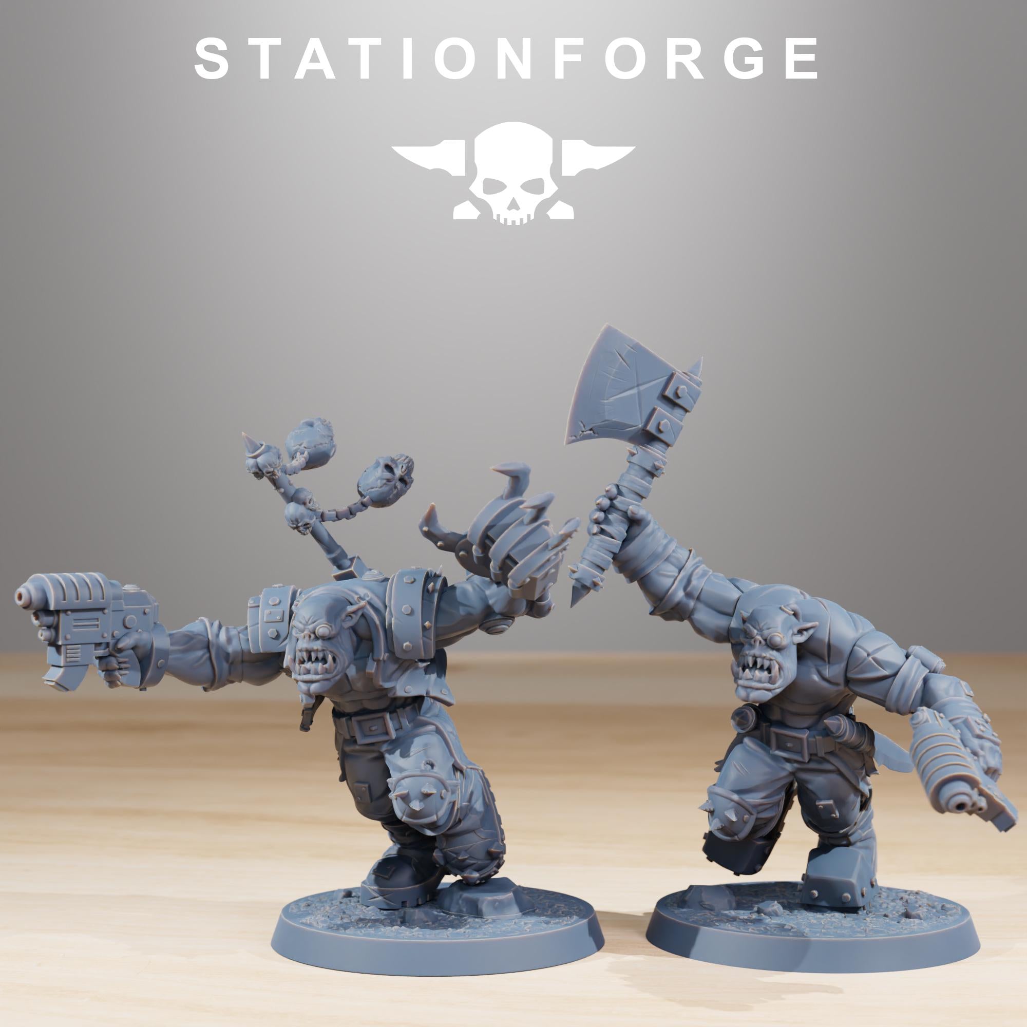 Orkaz Infantry 11 Models - in 12k - by Station Forge