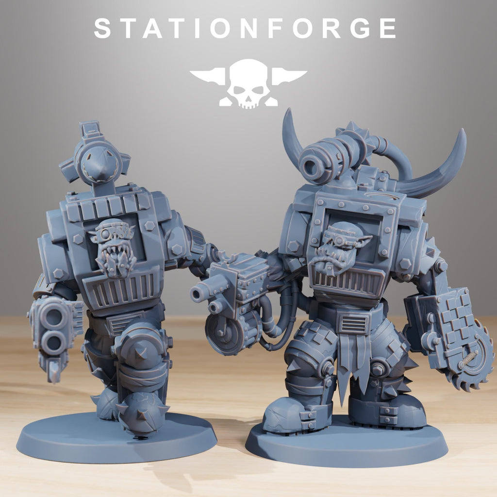 Orkaz Steelbrutes  10 Models - in 12k - by Station Forge
