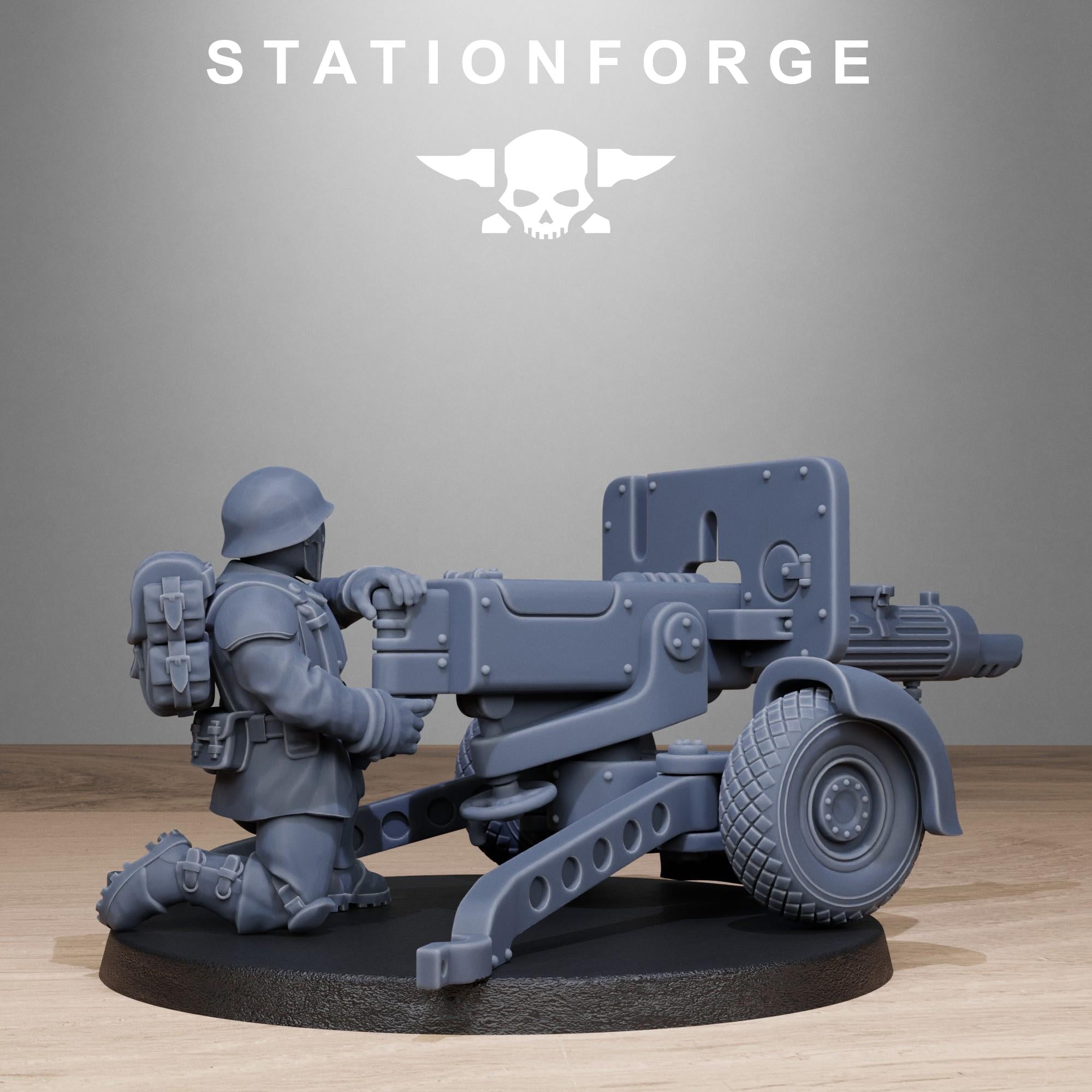 FreeGuard Light Machine Gun  3 models - in 12k - by Station Forge