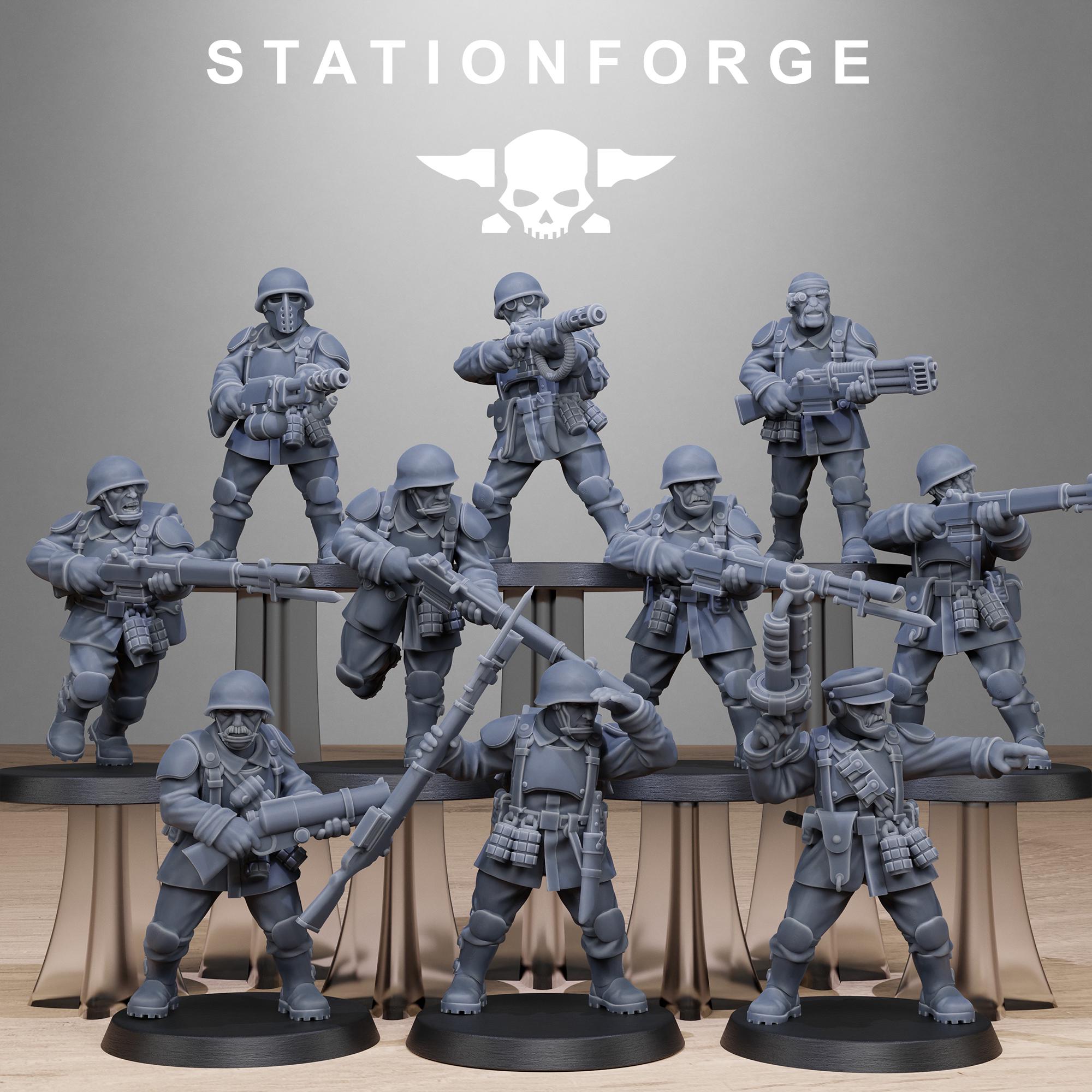 FreeGuard Infantry 10 models  - in 12k - by Station Forge