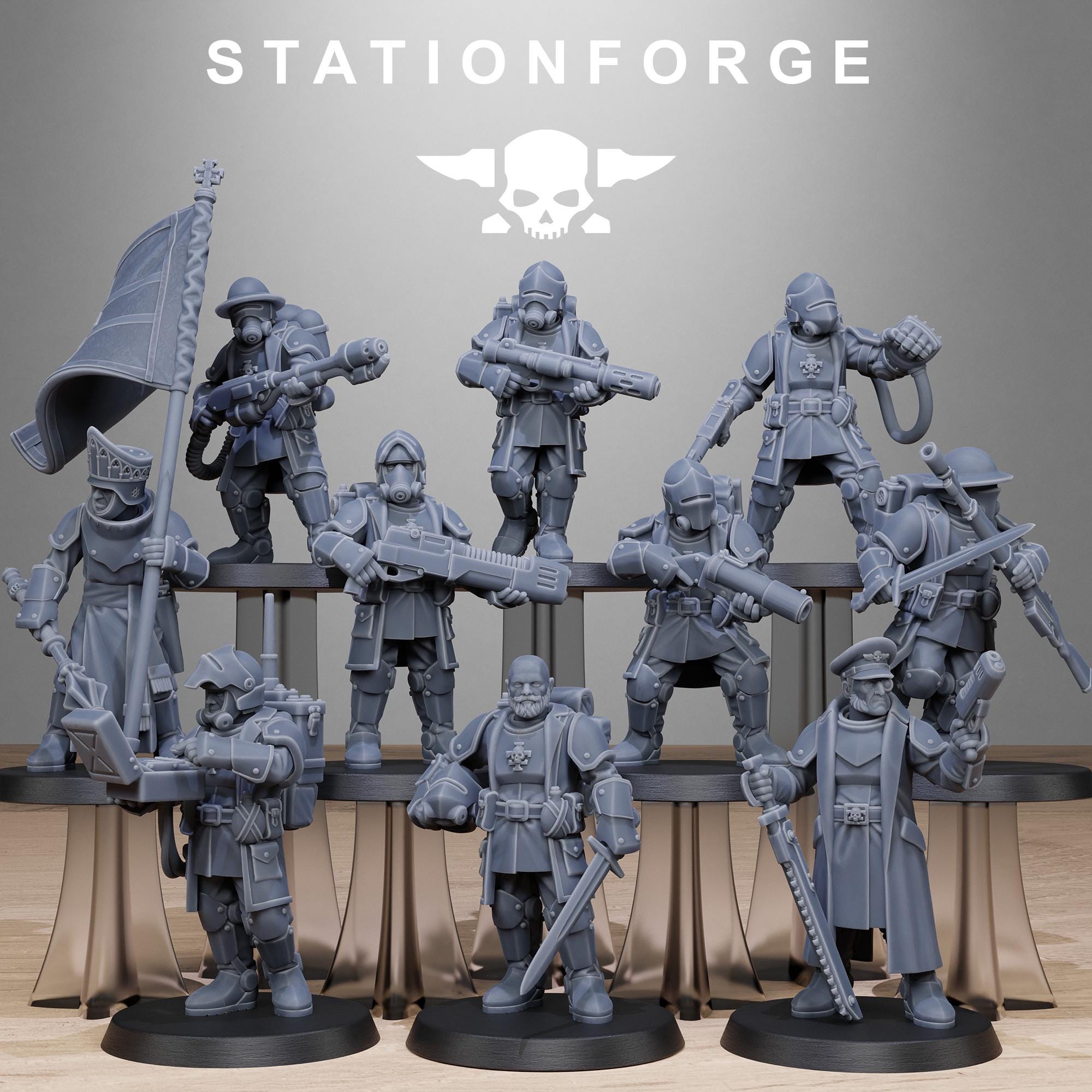 RoyalGuard Enforcers 10 models  - in 12k - by Station Forge
