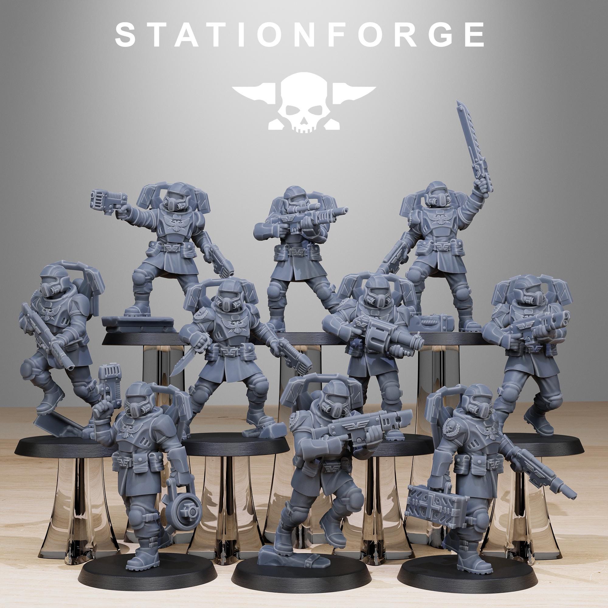 Vaskar Jump Squad  10 models  - in 12k - by Station Forge
