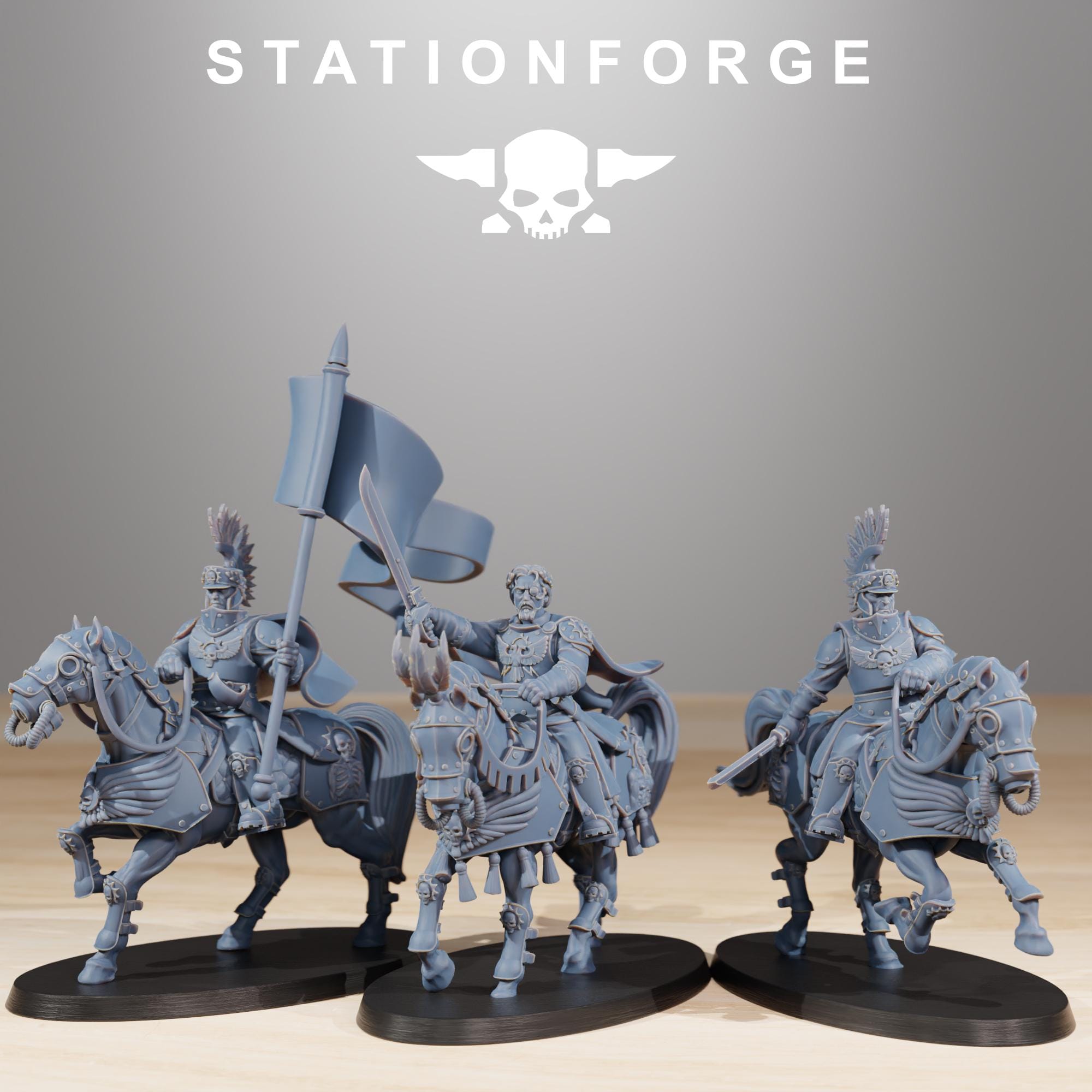RoyalGuard Cavalry Commanders  - in 12k - by Station Forge 2 variants