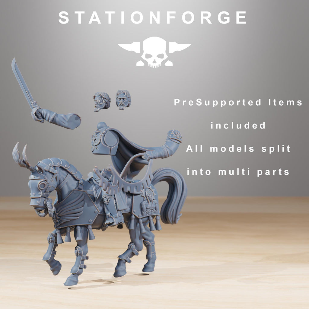 RoyalGuard Cavalry Commanders  - in 12k - by Station Forge 2 variants